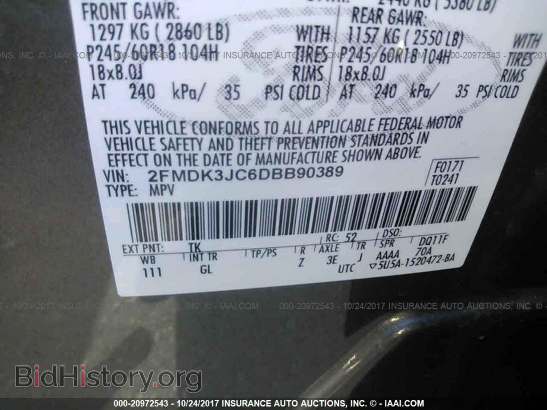 2013 Ford Edge - VIN: 2FMDK3JC6DBB90389 - Photo 9