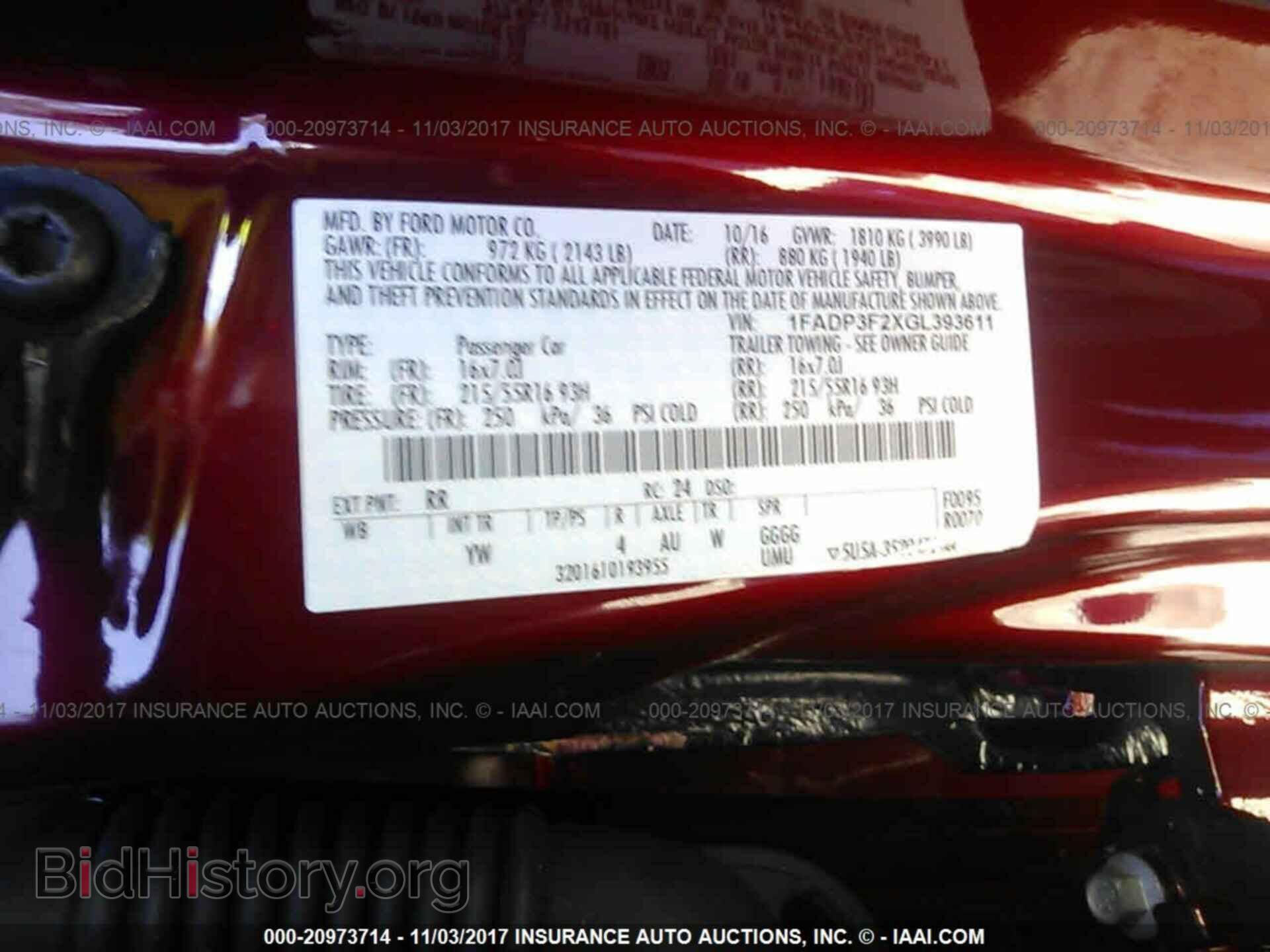2016 Ford Focus - VIN: 1FADP3F2XGL393611 - Фото 9
