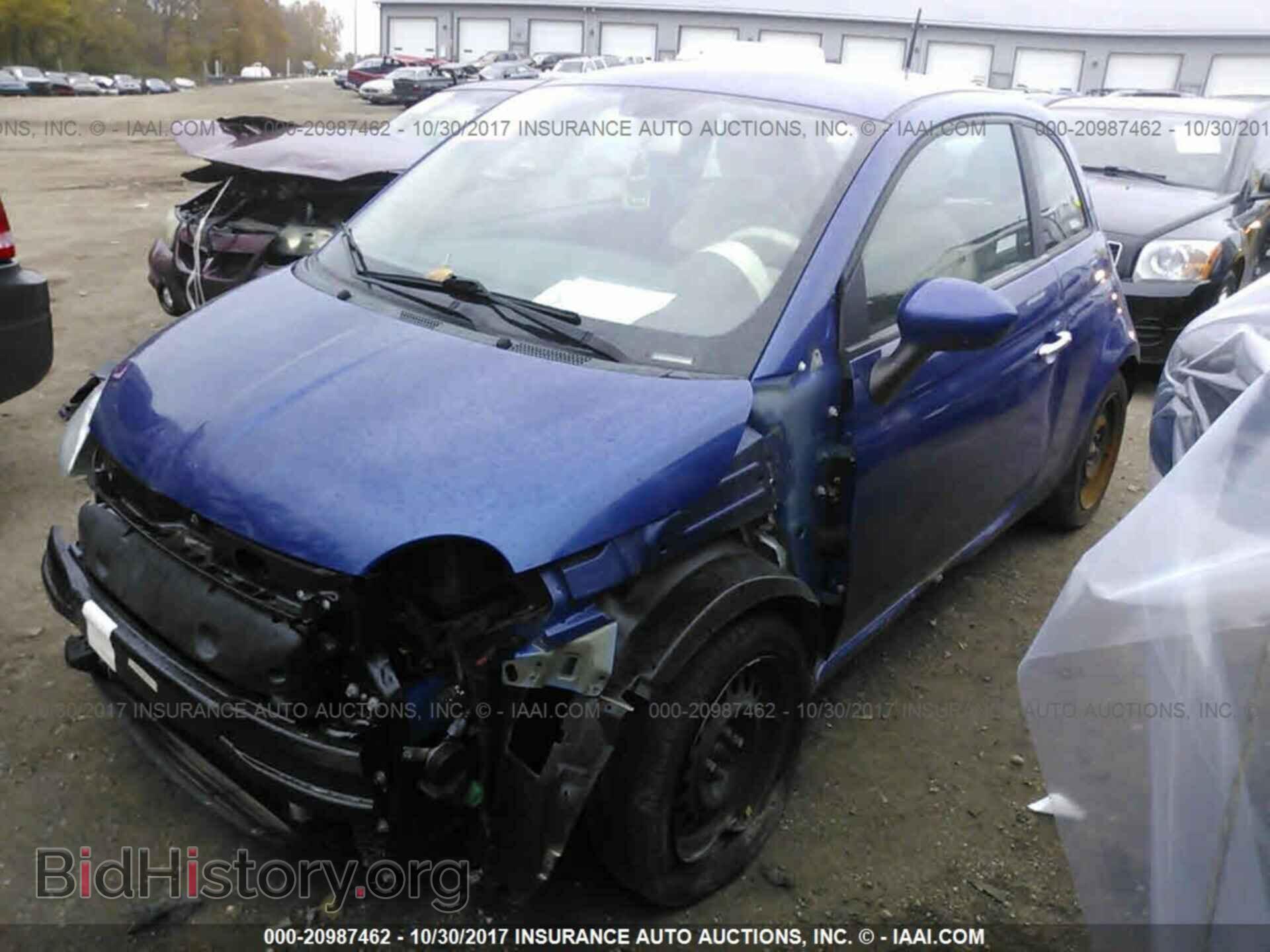 2012 Fiat 500 - VIN: 3C3CFFAR4CT348102 - Фото 2
