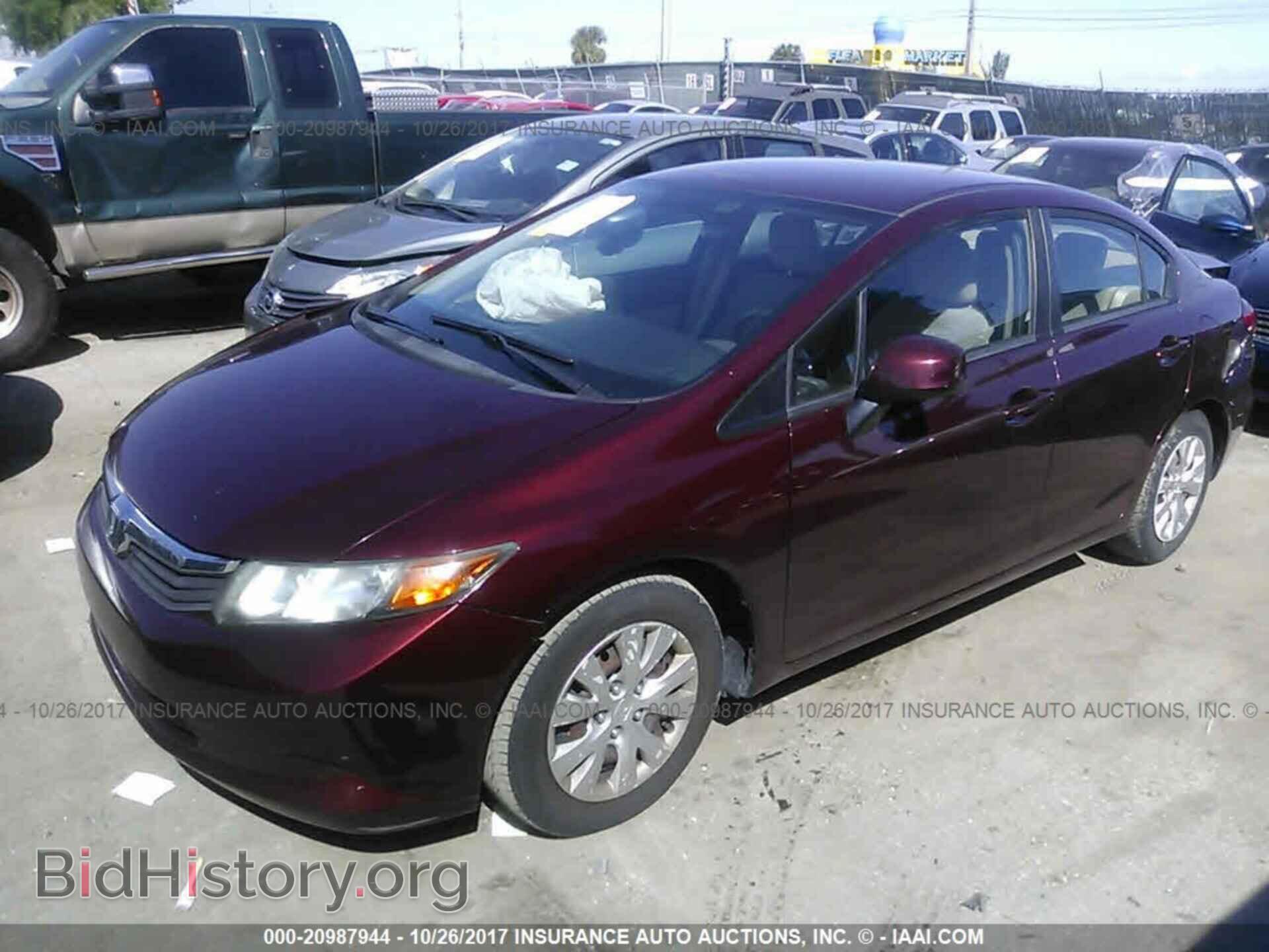 2012 Honda Civic - VIN: 19XFB2F53CE044797 - Photo 2