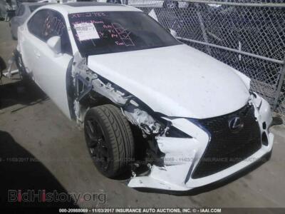 2015 Lexus IS, white — VIN JTHBF1D28F5068128, IAAI