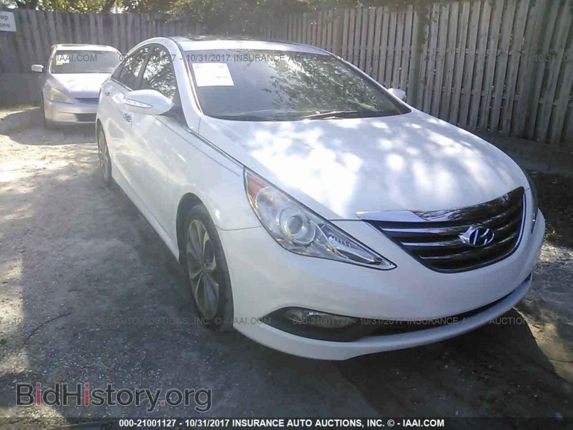 2014 Hyundai SONATA (VIN 5NPEC4AB0EH822960) — фото 1 из 10, IAAI, повреждение: механическое
