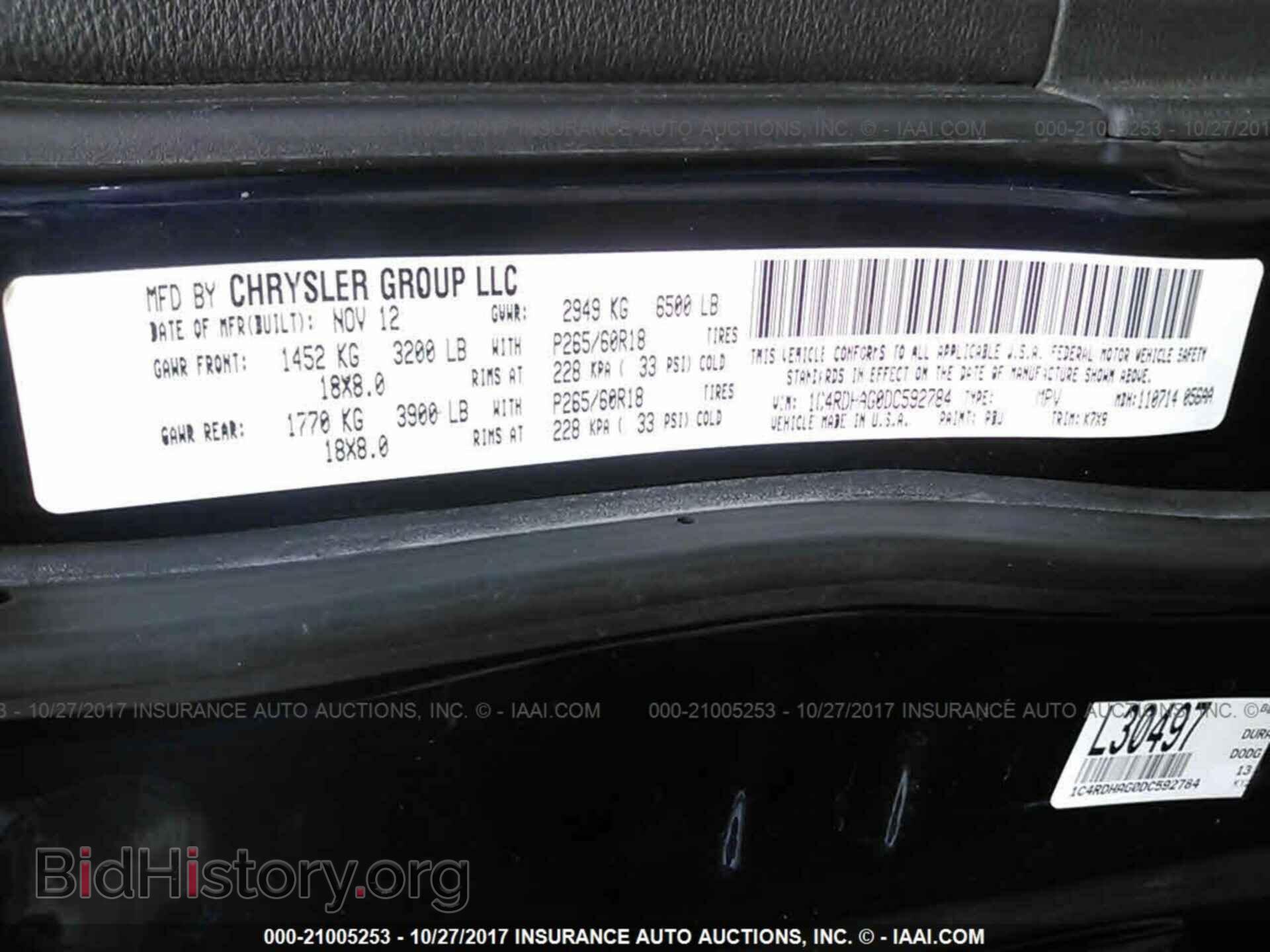 2013 Dodge Durango - VIN: 1C4RDHAG0DC592784 - Photo 9