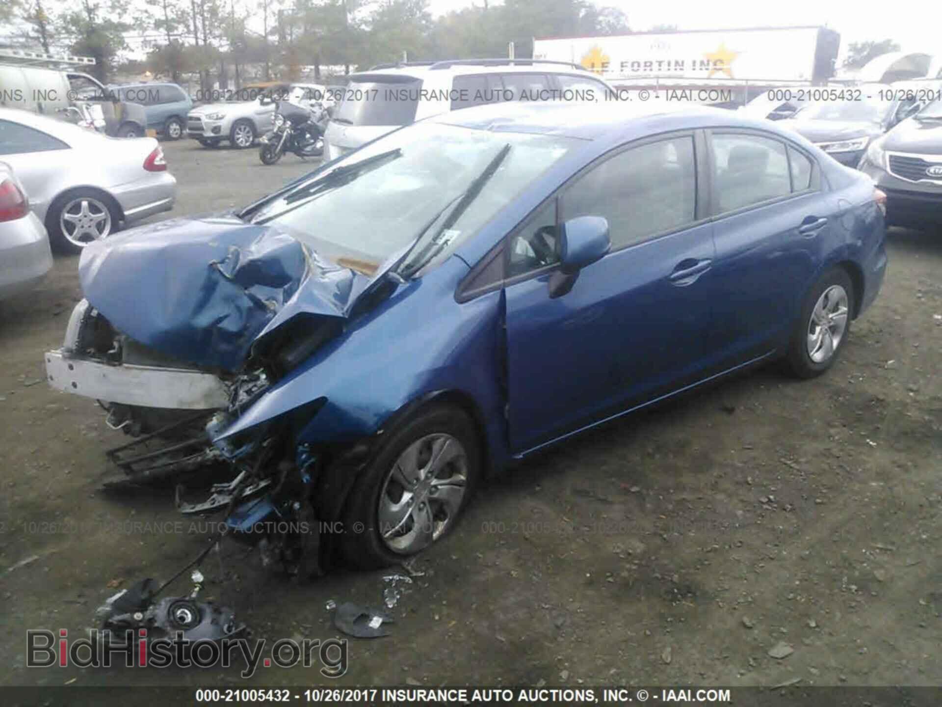 2013 Honda Civic - VIN: 19XFB2F54DE294406 - Фото 2