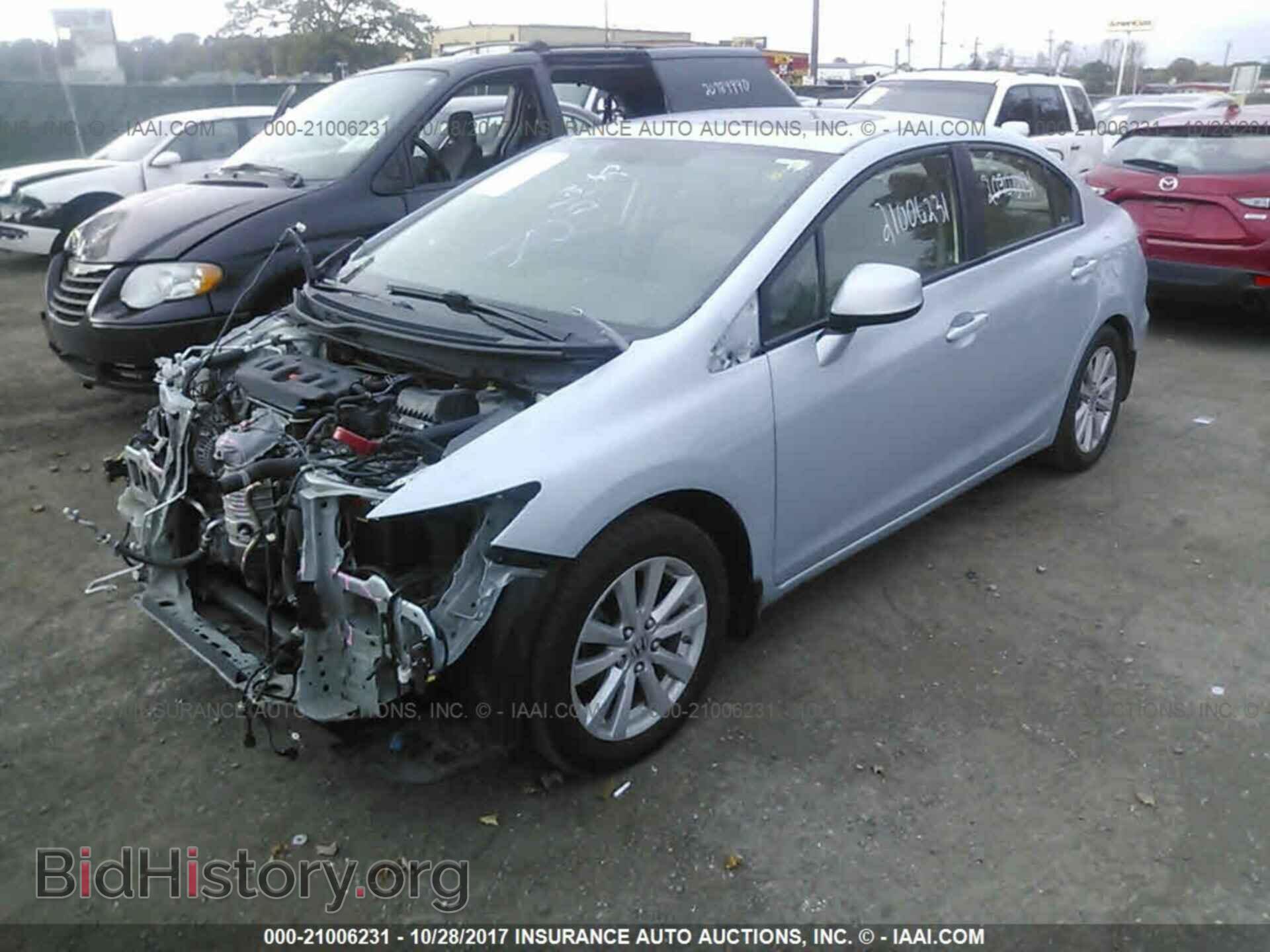 2012 Honda Civic - VIN: 19XFB2F96CE035319 - Фото 2