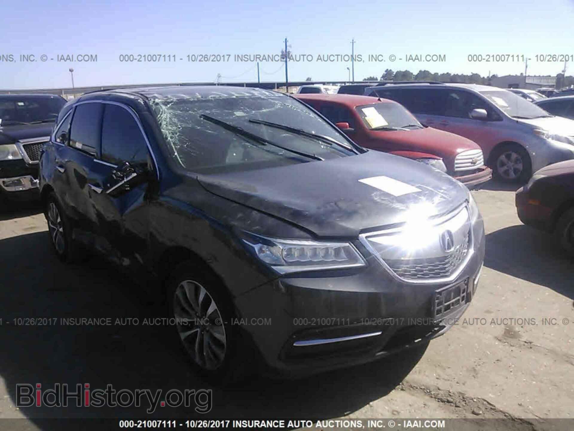 Фотография 5FRYD4H46EB042721 - Acura Mdx 2014