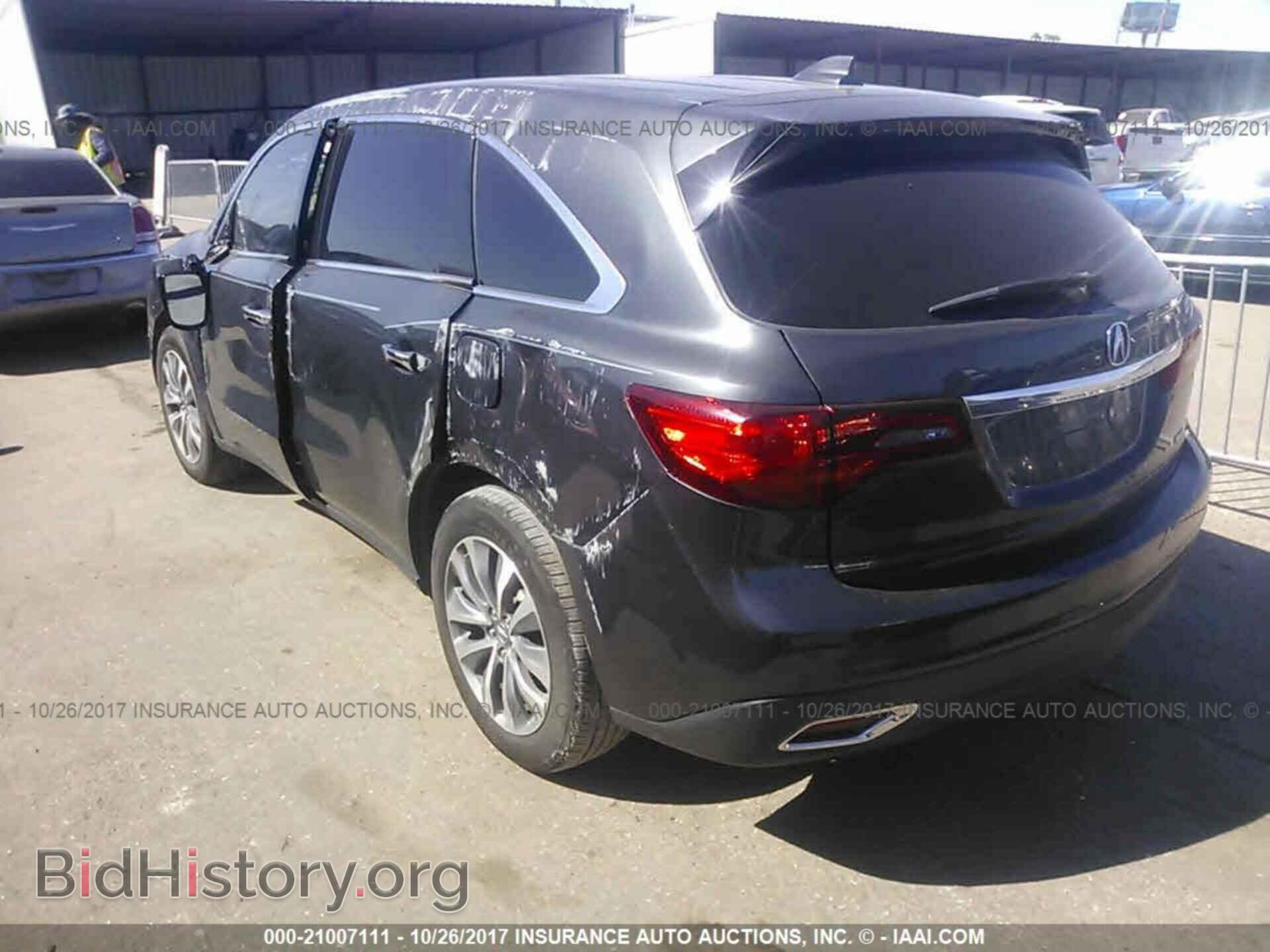 2014 Acura Mdx - VIN: 5FRYD4H46EB042721 - Фото 3