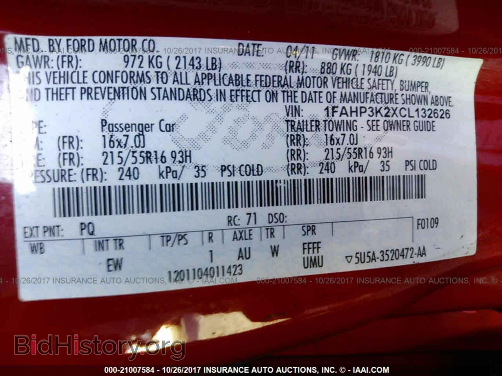 2012 Ford Focus - VIN: 1FAHP3K2XCL132626 - Photo 9