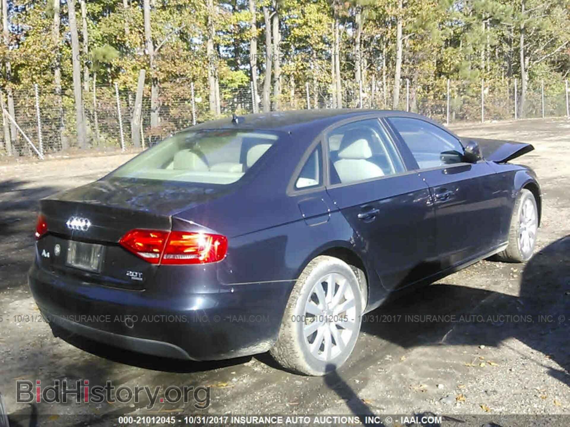 2012 Audi A4 - VIN: WAUBFAFL2CA118139 - Photo 4