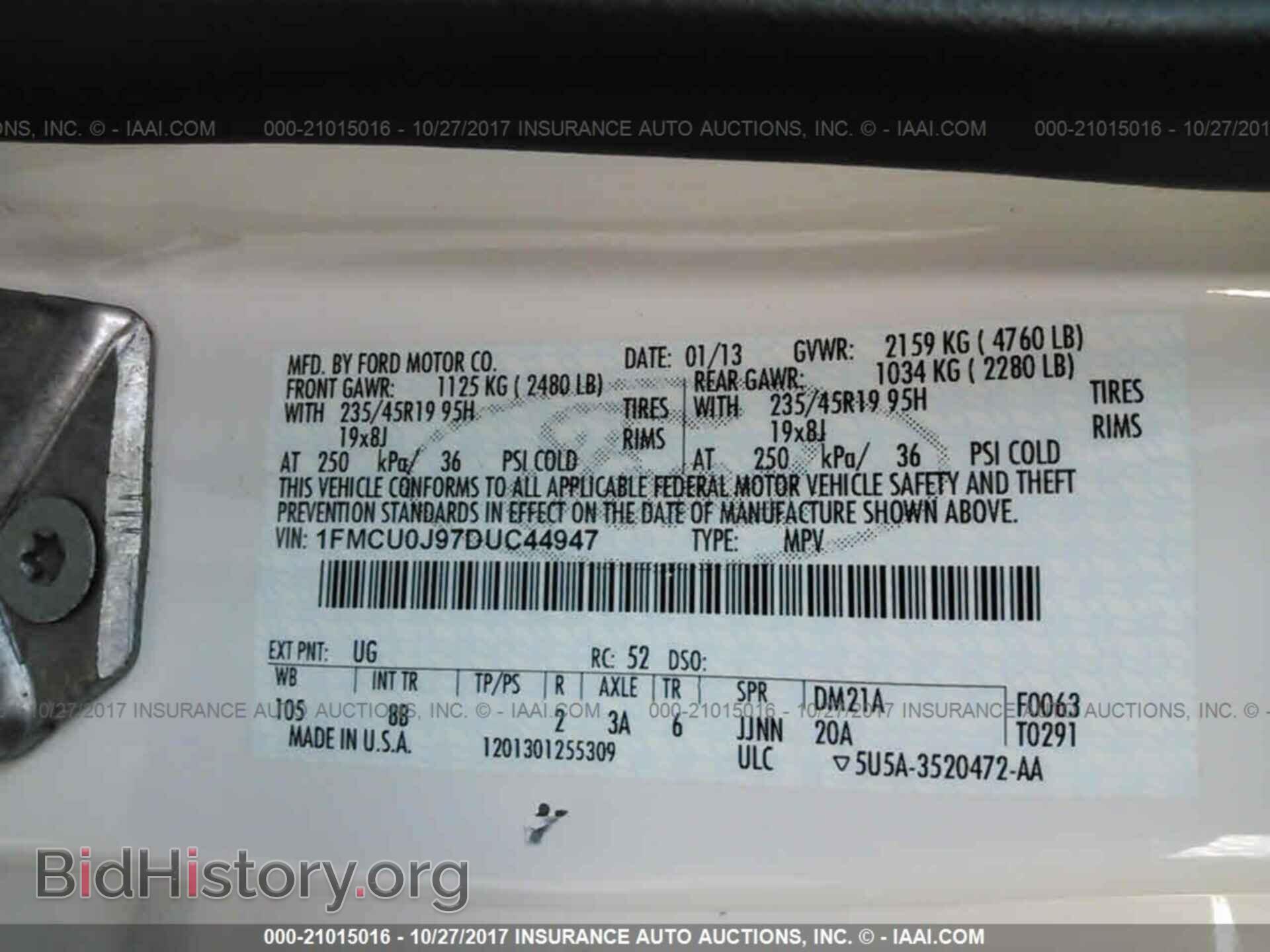 2013 Ford Escape - VIN: 1FMCU0J97DUC44947 - Photo 9