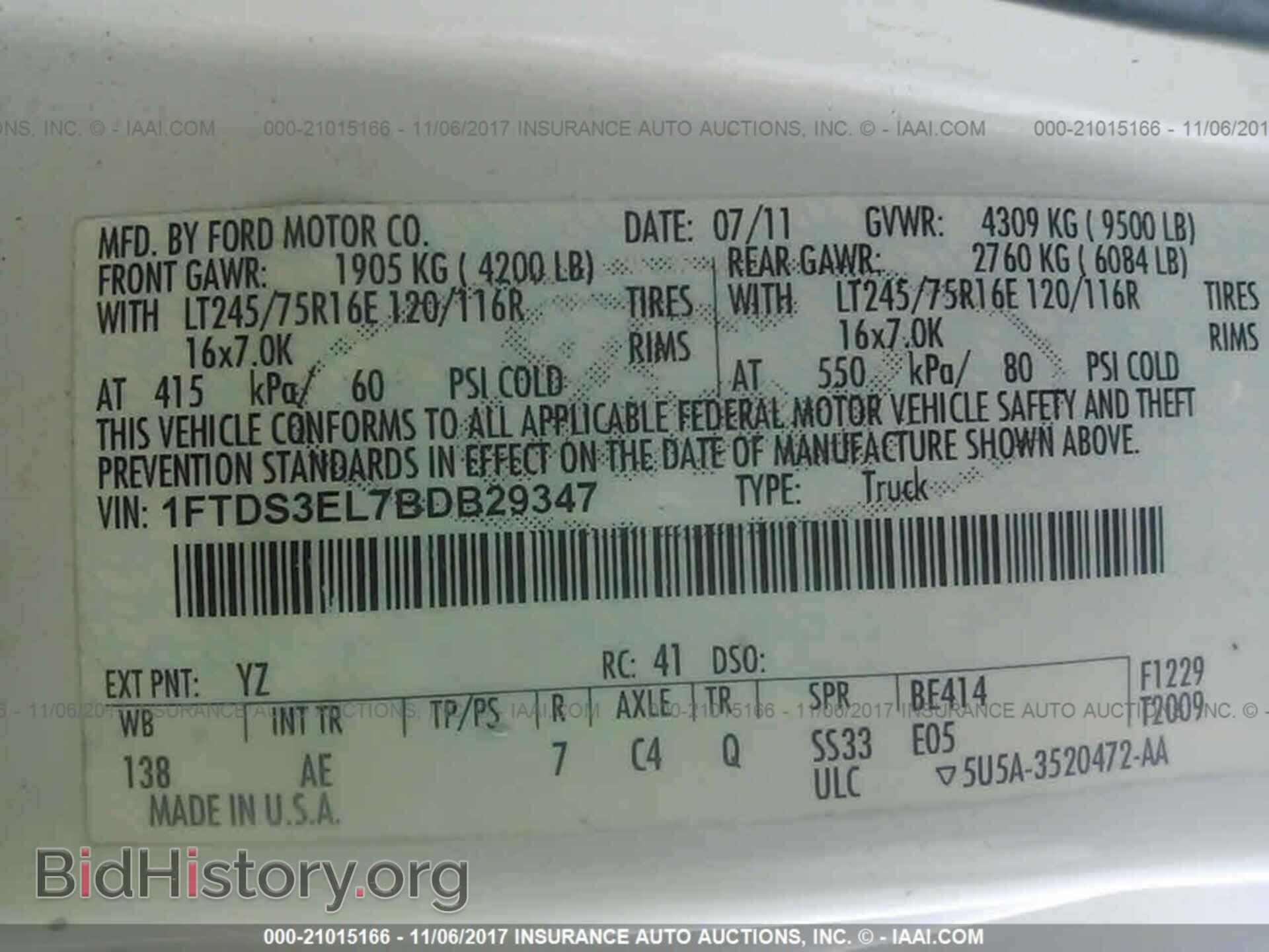 2011 Ford Econoline - VIN: 1FTDS3EL7BDB29347 - Фото 9