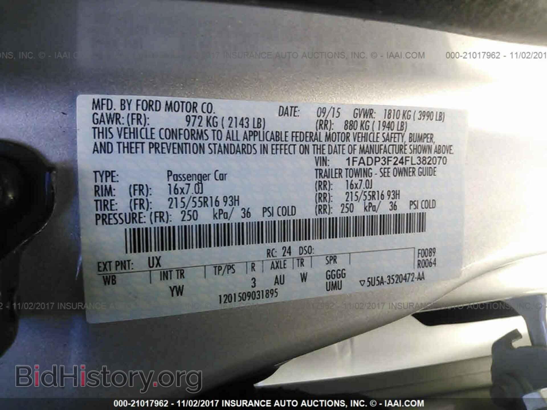 2015 Ford Focus - VIN: 1FADP3F24FL382070 - Фото 9