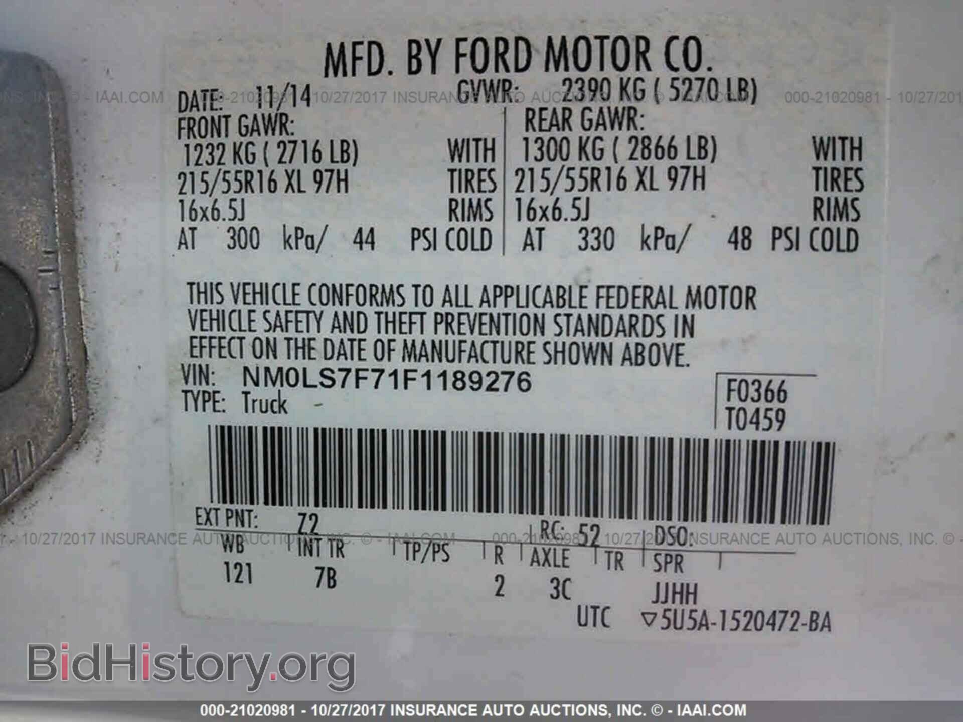 2015 Ford Transit - VIN: NM0LS7F71F1189276 - Photo 9