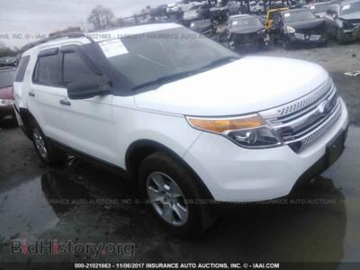 2013 Ford EXPLORER, white — VIN 1FM5K8B86DGB56697, IAAI