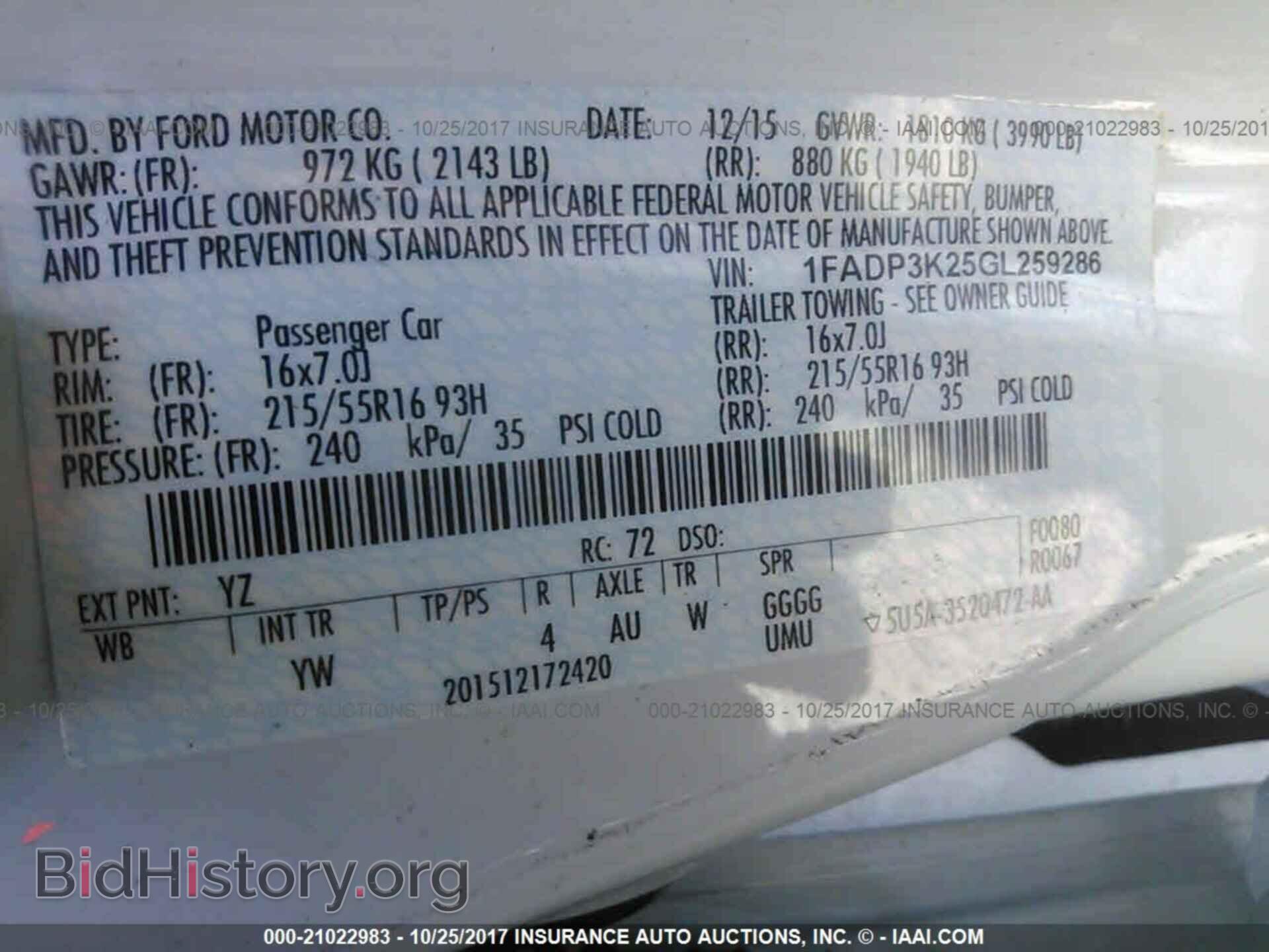 2016 Ford Focus - VIN: 1FADP3K25GL259286 - Photo 9