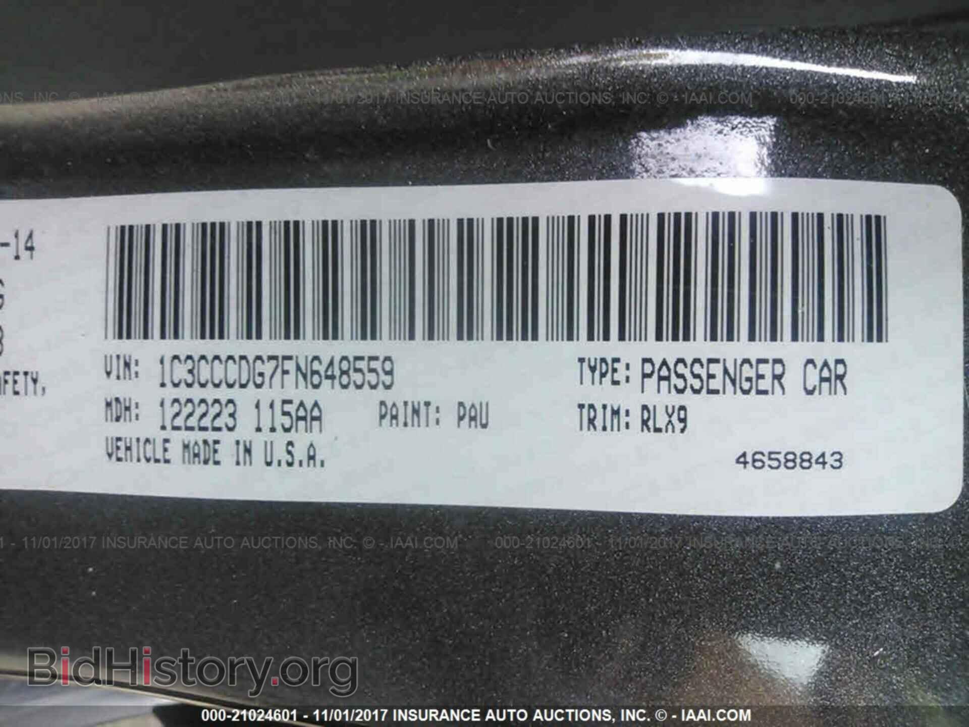 2015 Chrysler 200 - VIN: 1C3CCCDG7FN648559 - Photo 9