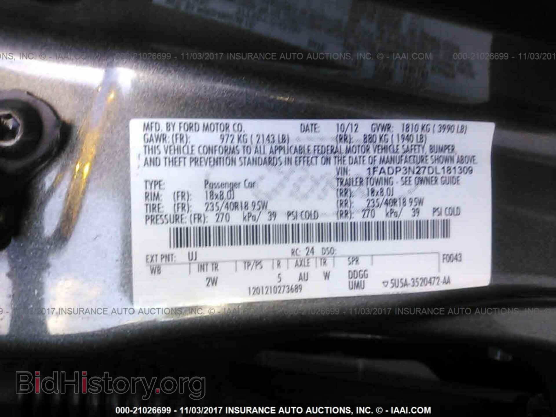 2013 Ford Focus - VIN: 1FADP3N27DL181309 - Photo 9