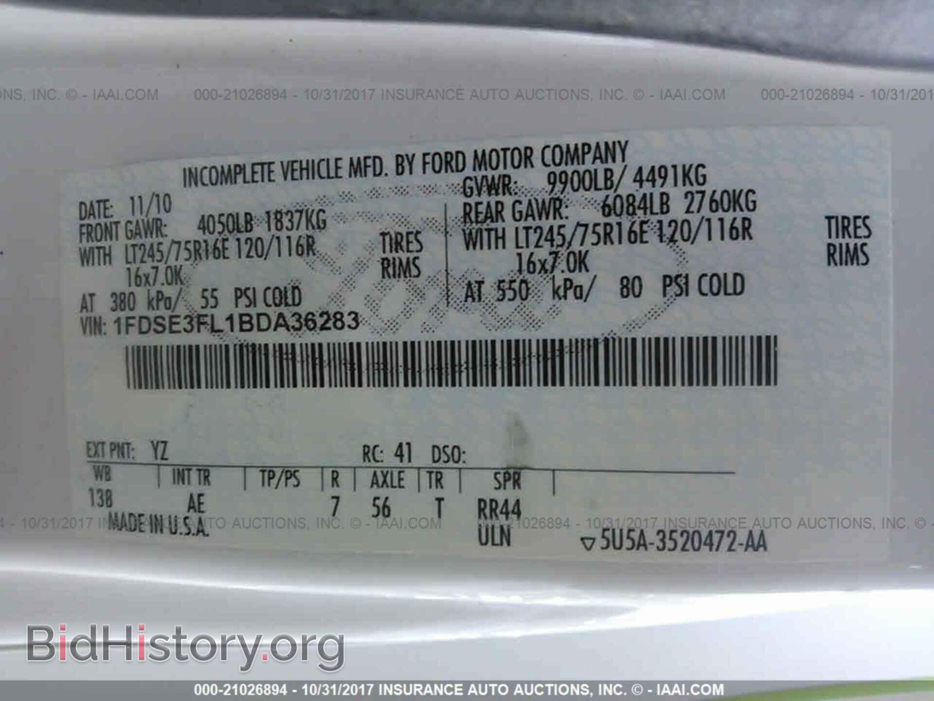 2011 Ford Econoline - VIN: 1FDSE3FL1BDA36283 - Фото 10