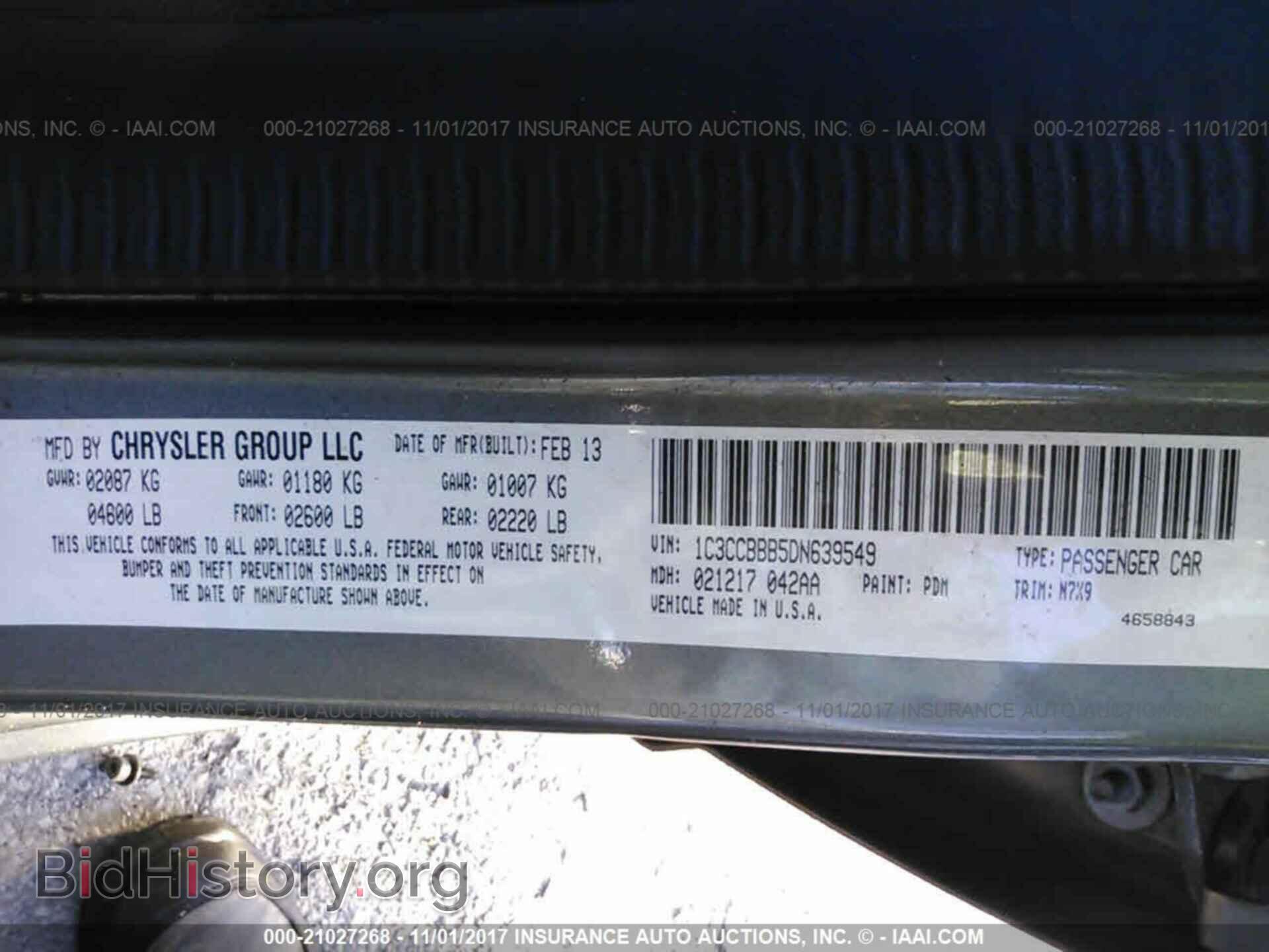 2013 Chrysler 200 - VIN: 1C3CCBBB5DN639549 - Photo 9