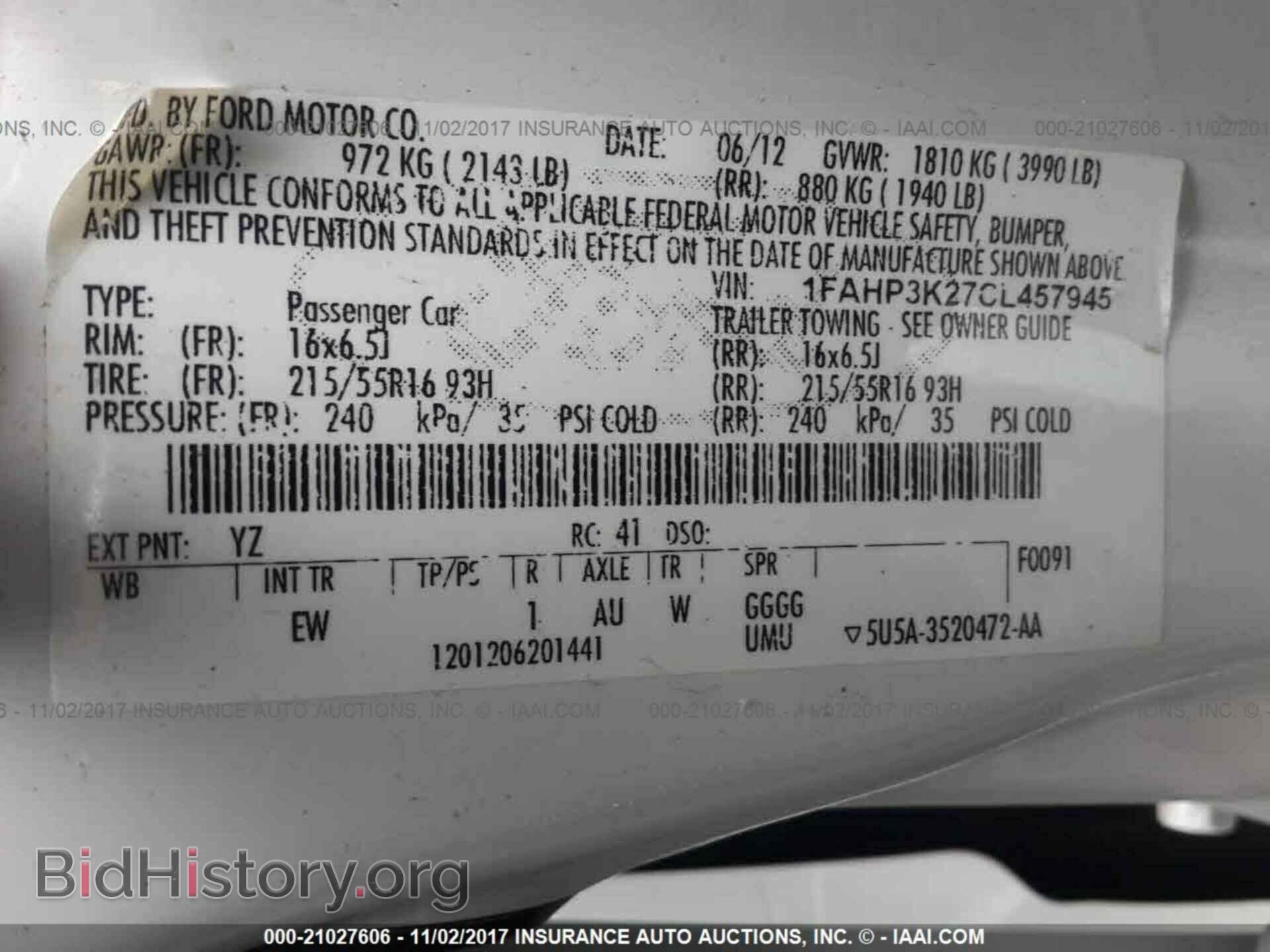 2012 Ford Focus - VIN: 1FAHP3K27CL457945 - Фото 9