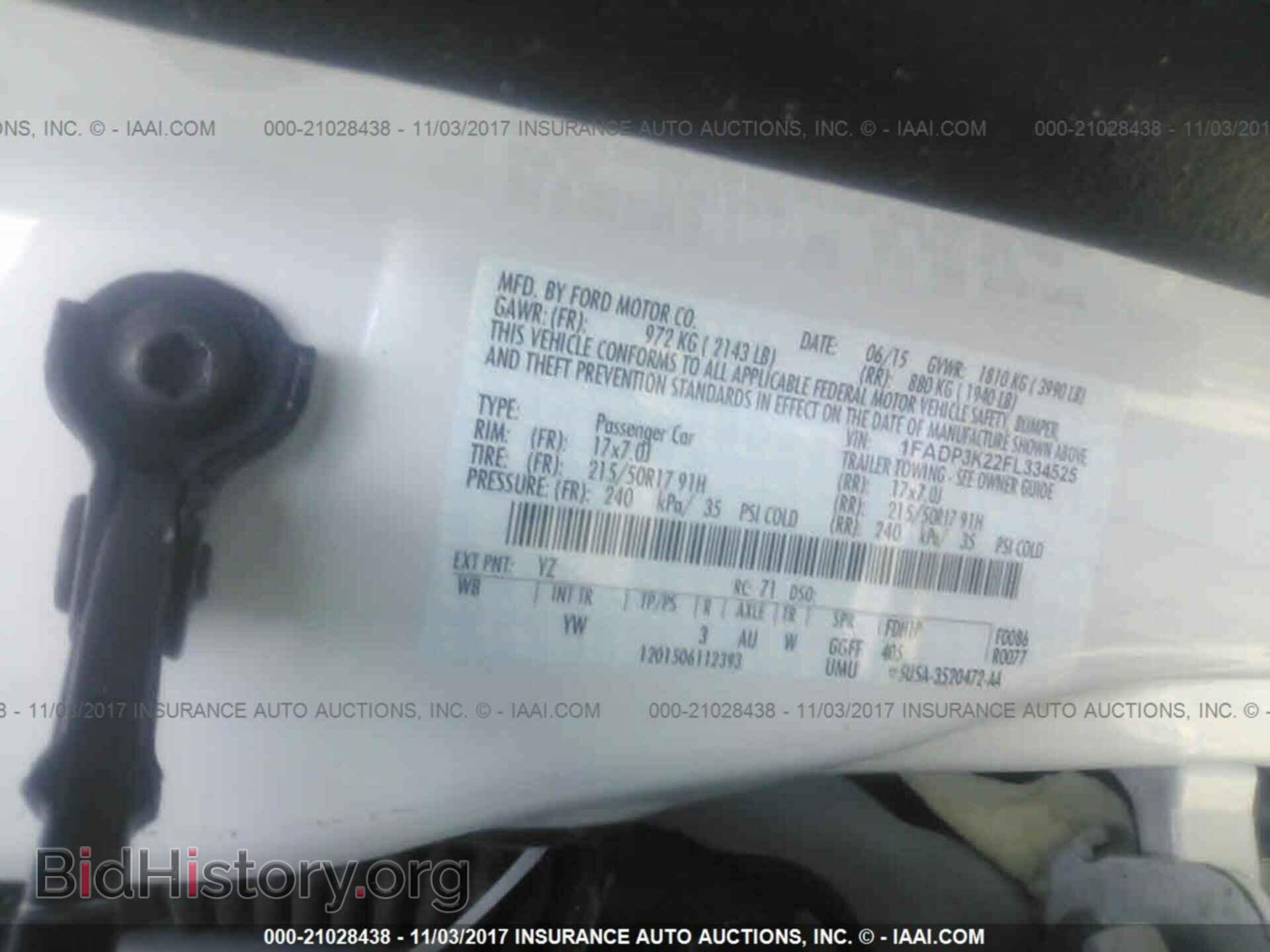 2015 Ford Focus - VIN: 1FADP3K22FL334525 - Фото 9