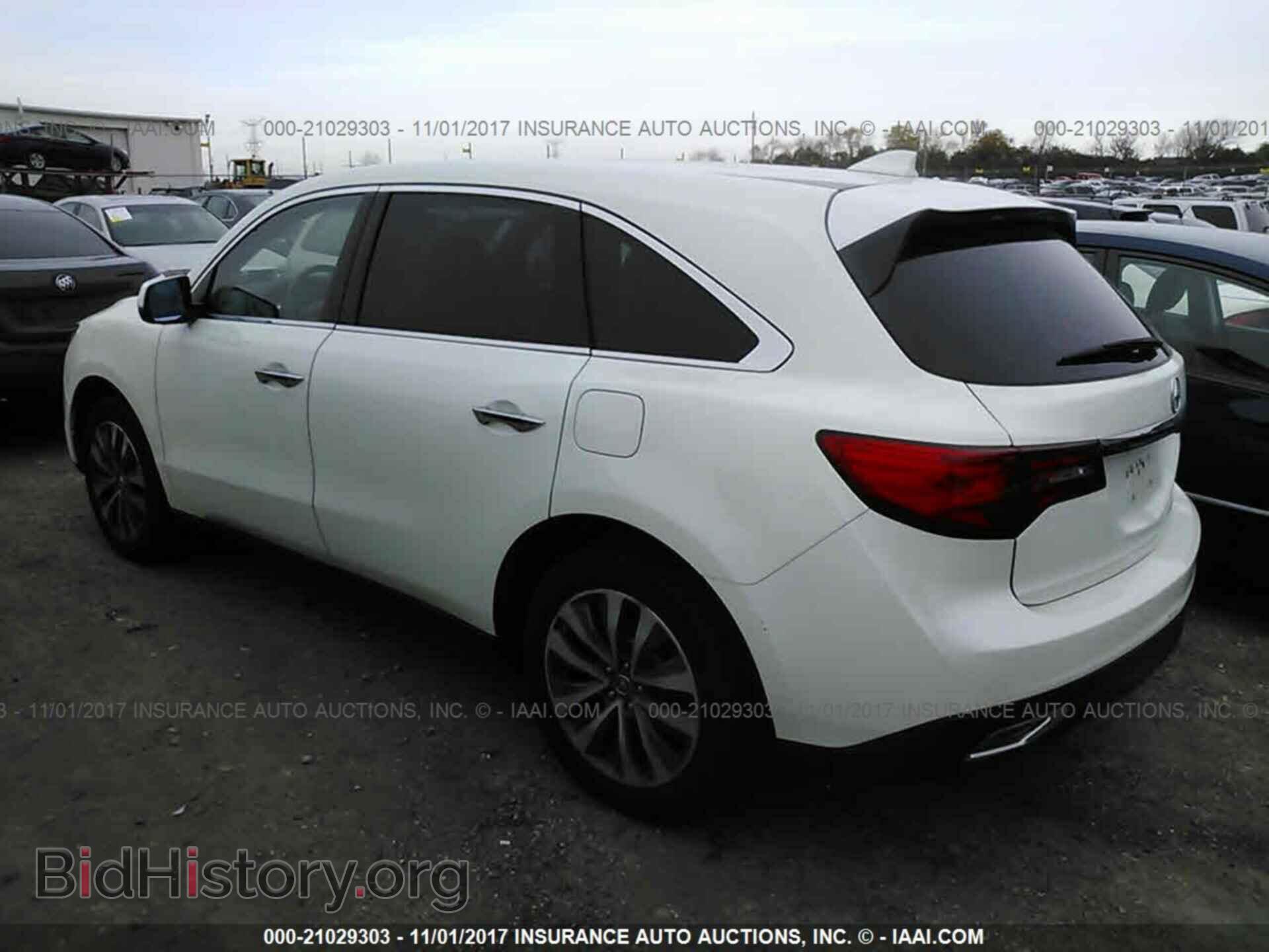 2014 Acura Mdx - VIN: 5FRYD4H41EB018651 - Фото 3