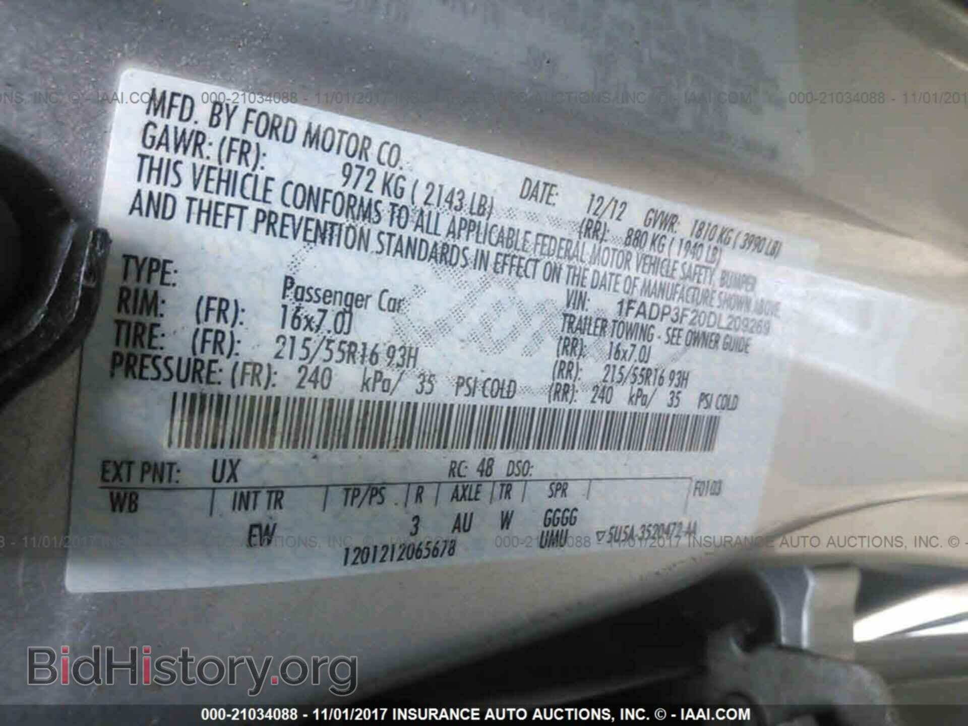 2013 Ford Focus - VIN: 1FADP3F20DL209269 - Фото 9