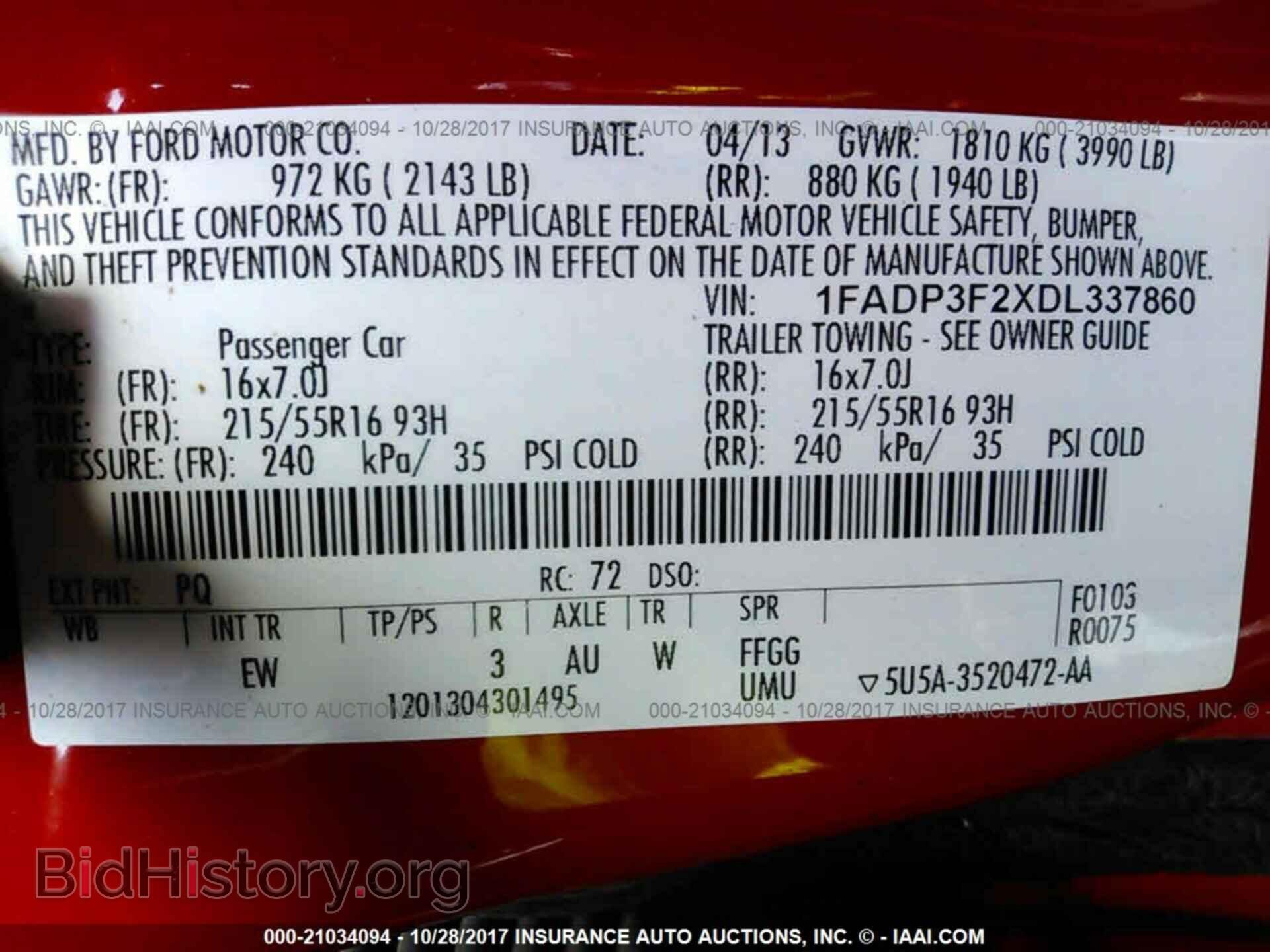 2013 Ford Focus - VIN: 1FADP3F2XDL337860 - Фото 9