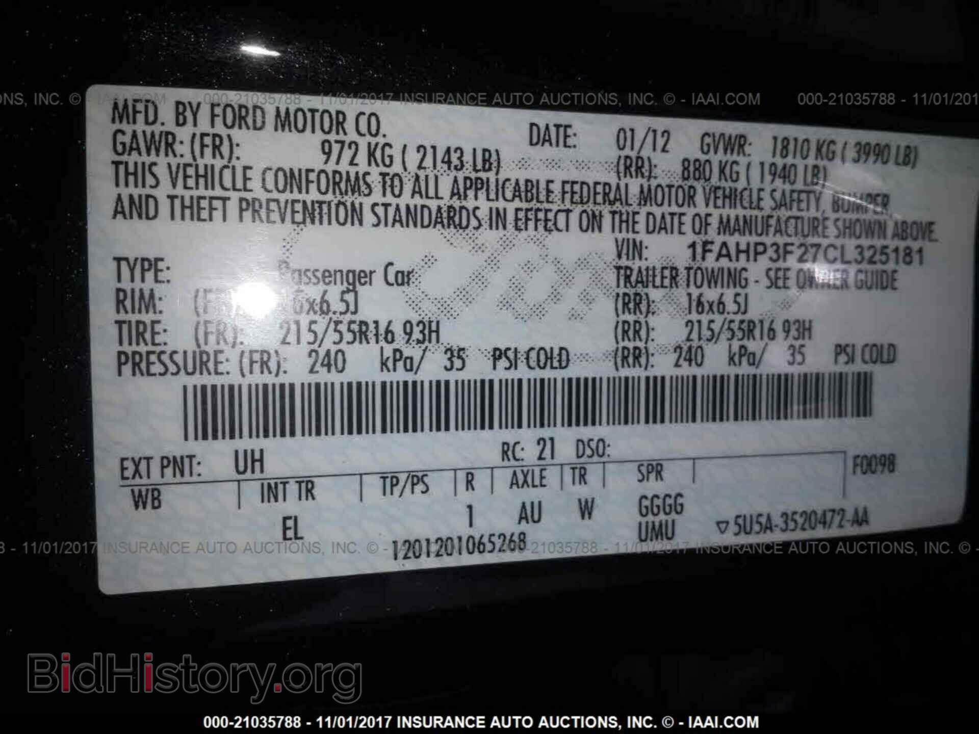 2012 Ford Focus - VIN: 1FAHP3F27CL325181 - Фото 9