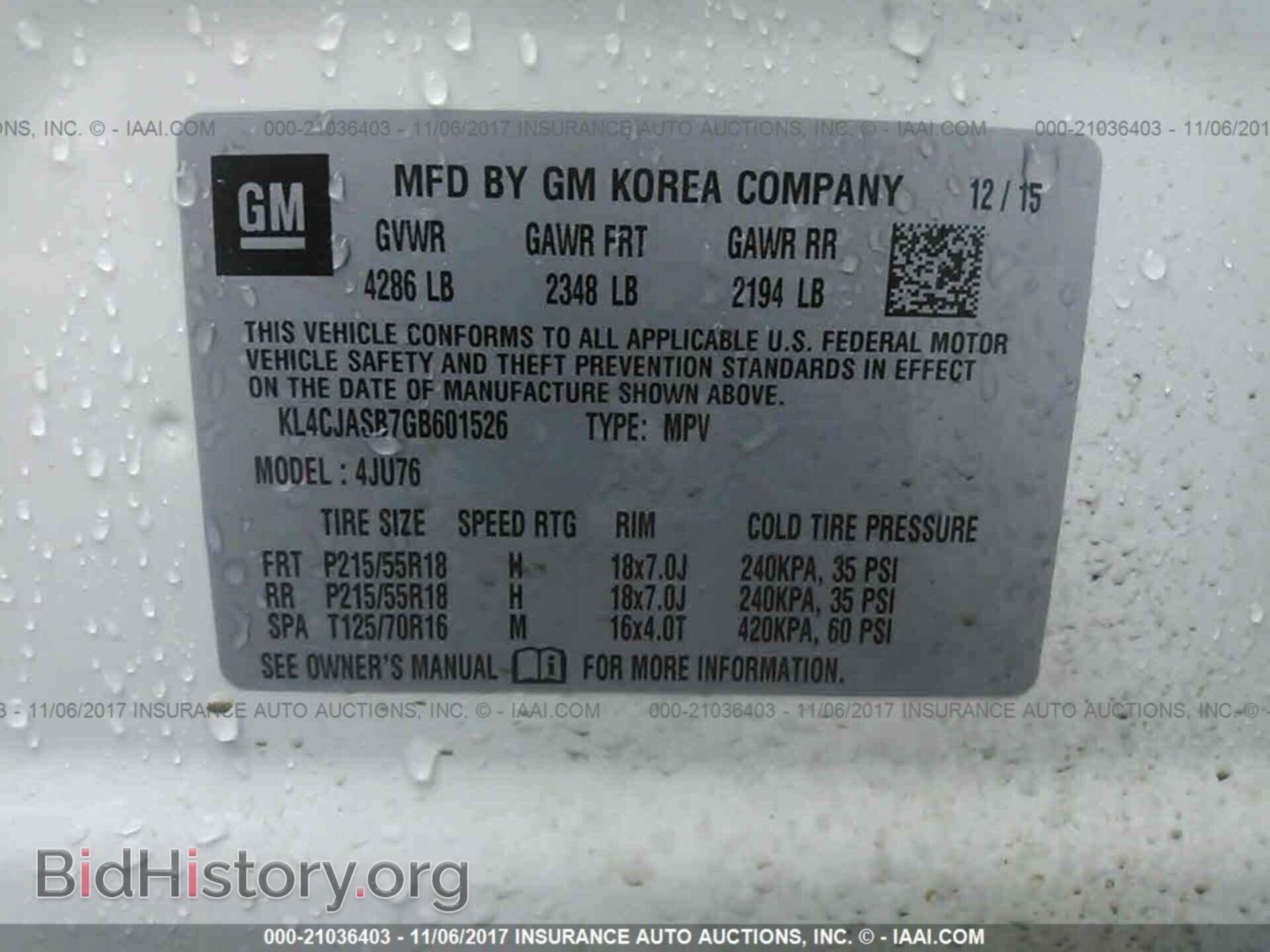 2016 Buick Encore - VIN: KL4CJASB7GB601526 - Photo 9