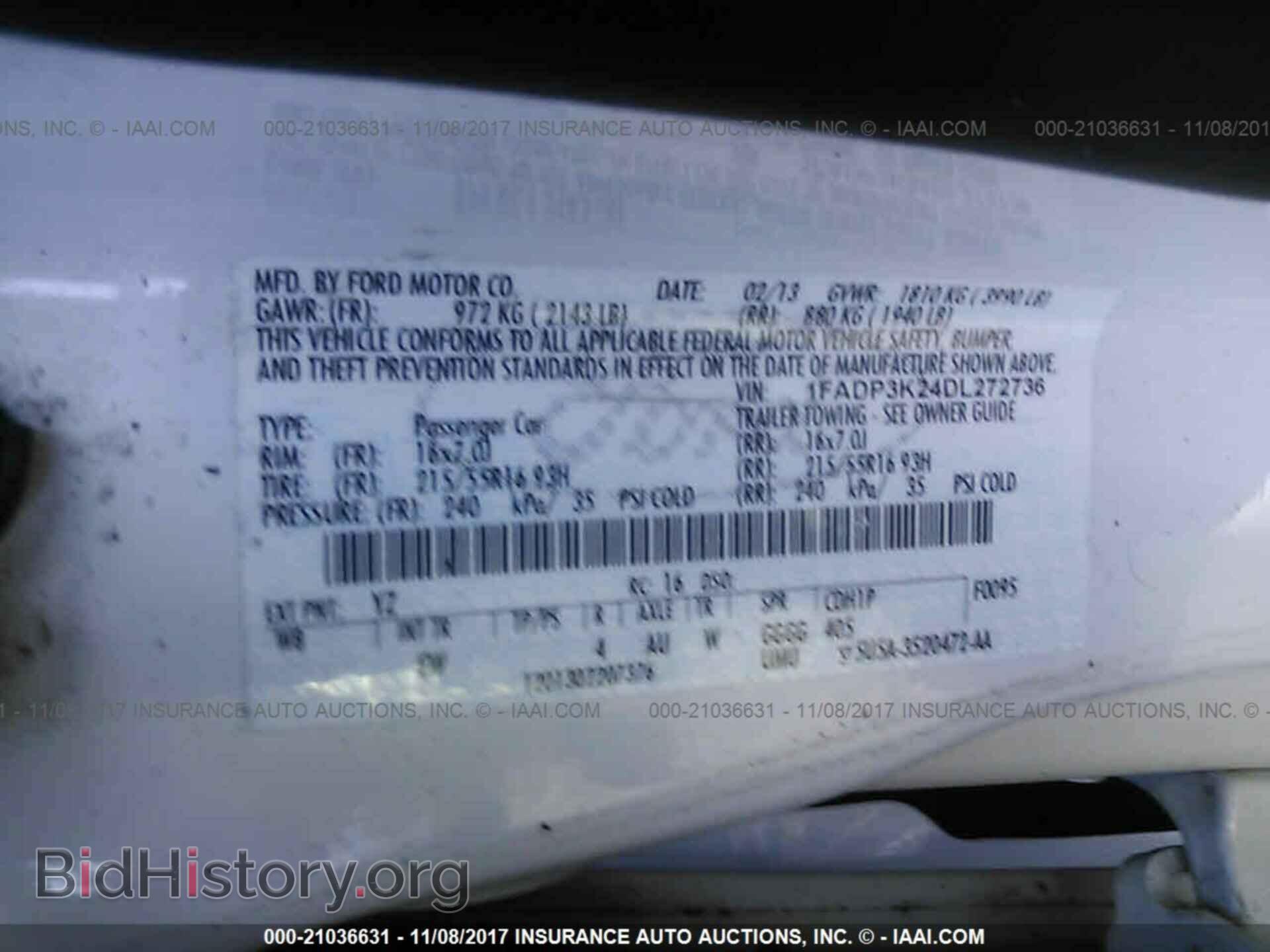 2013 Ford Focus - VIN: 1FADP3K24DL272736 - Фото 9