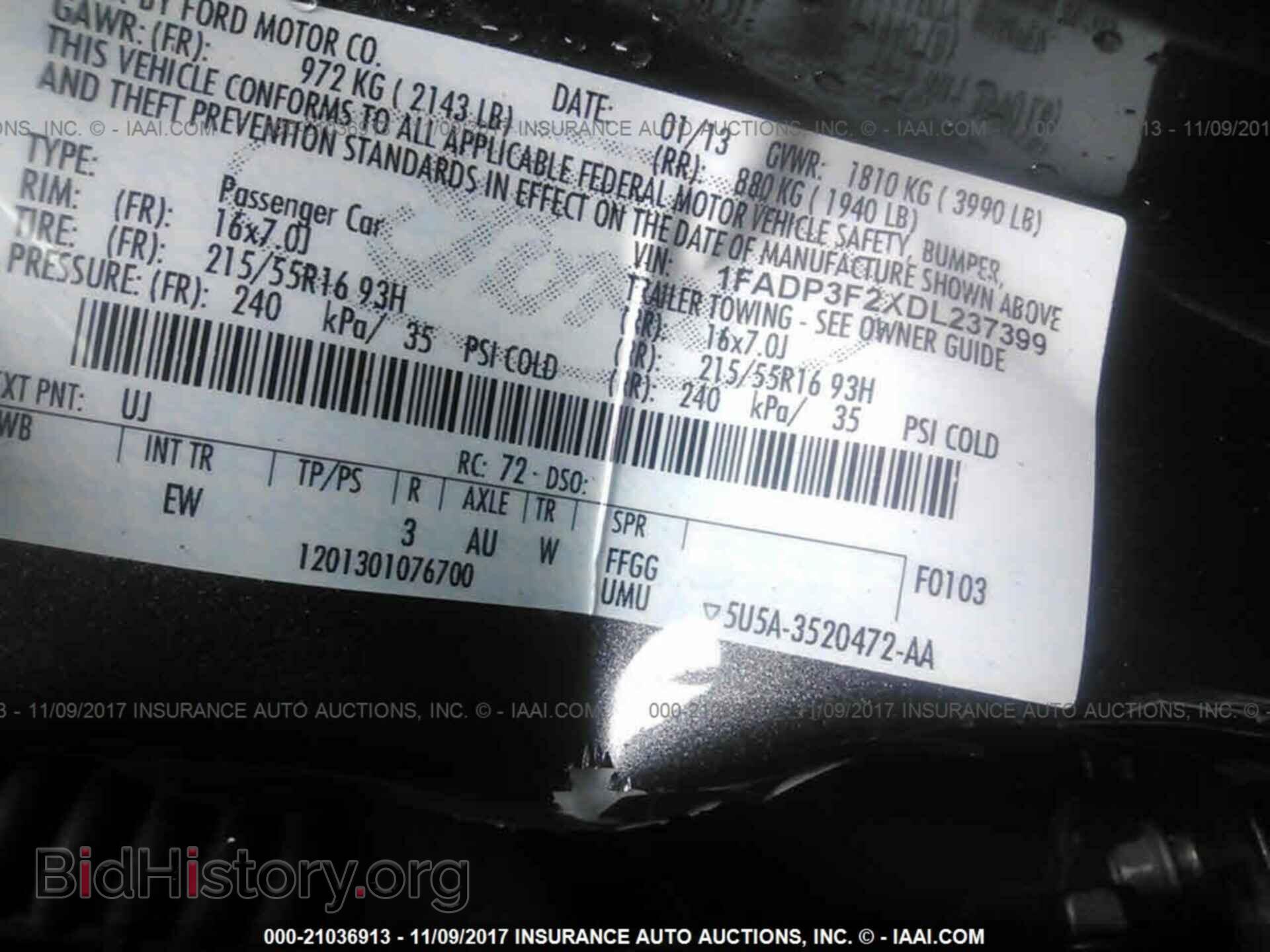 2013 Ford Focus - VIN: 1FADP3F2XDL237399 - Фото 9