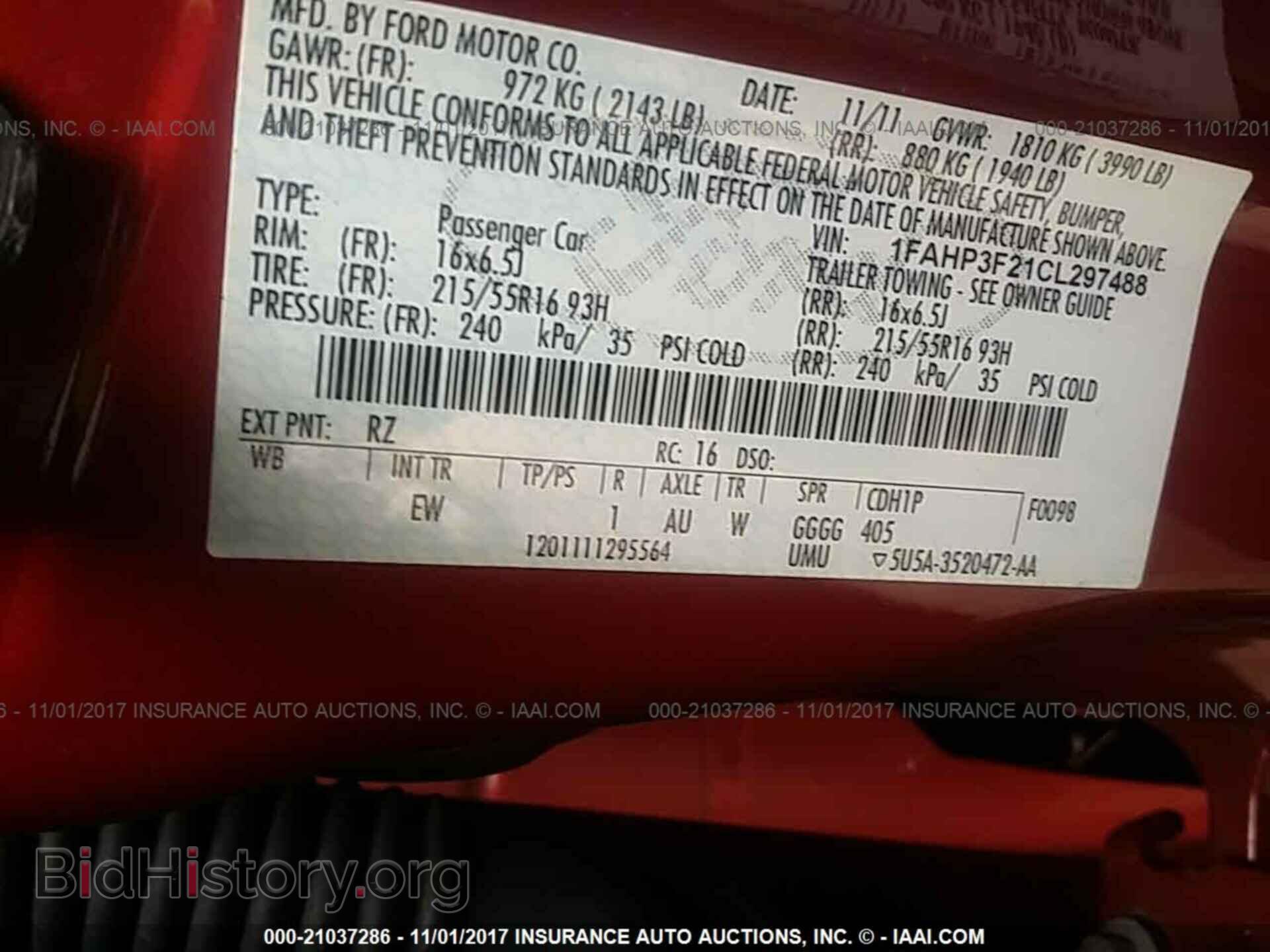 2012 Ford Focus - VIN: 1FAHP3F21CL297488 - Photo 9