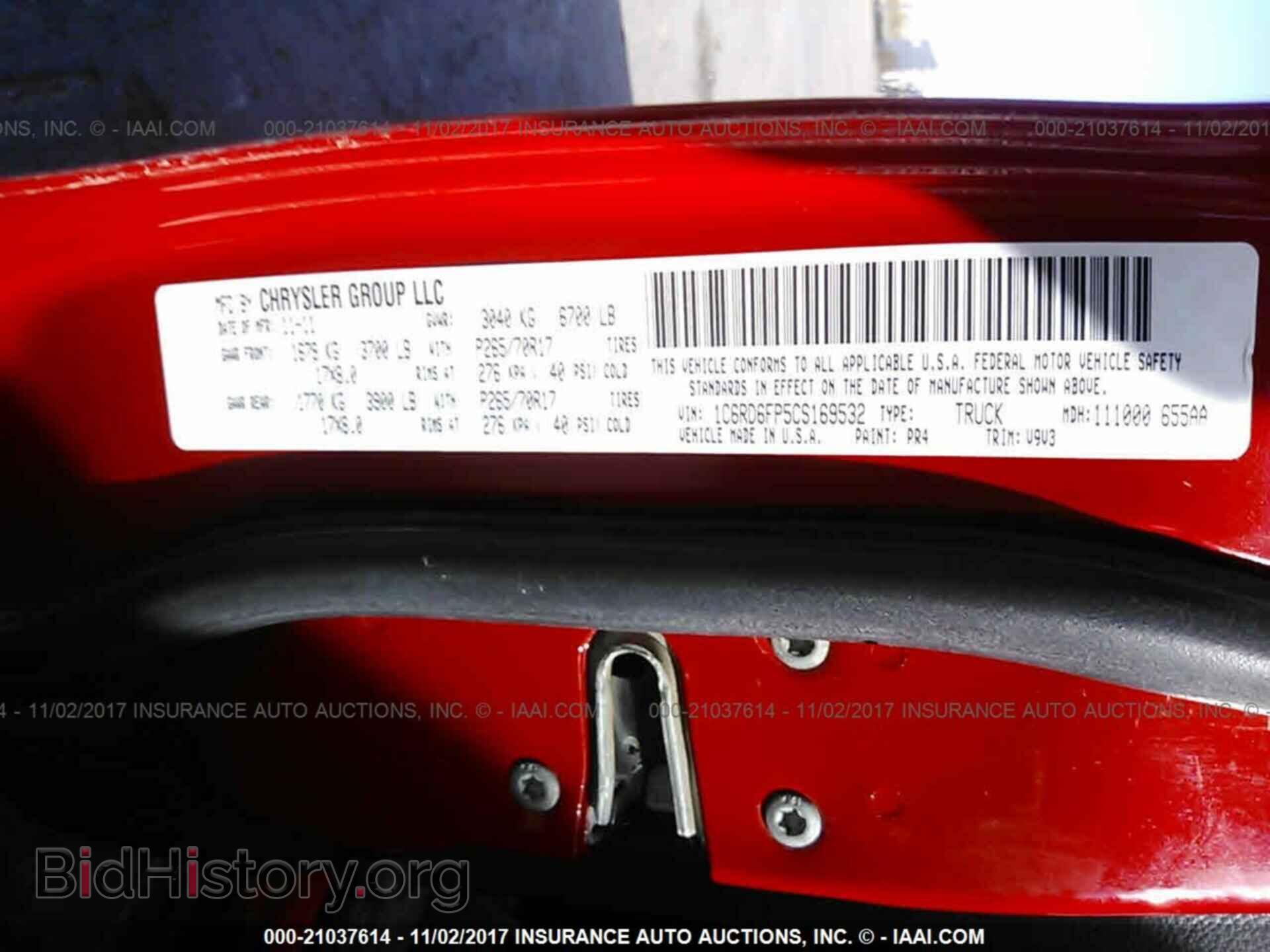 2012 Dodge Ram 1500 - VIN: 1C6RD6FP5CS169532 - Фото 9