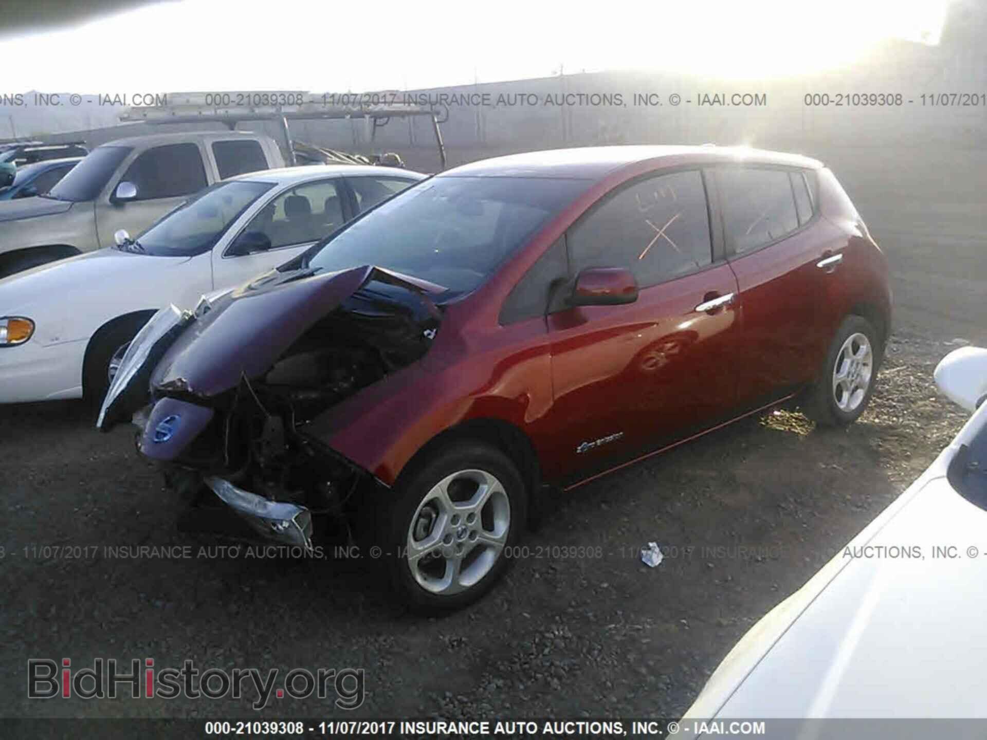 2013 Nissan Leaf - VIN: 1N4AZ0CP0DC404395 - Фото 2