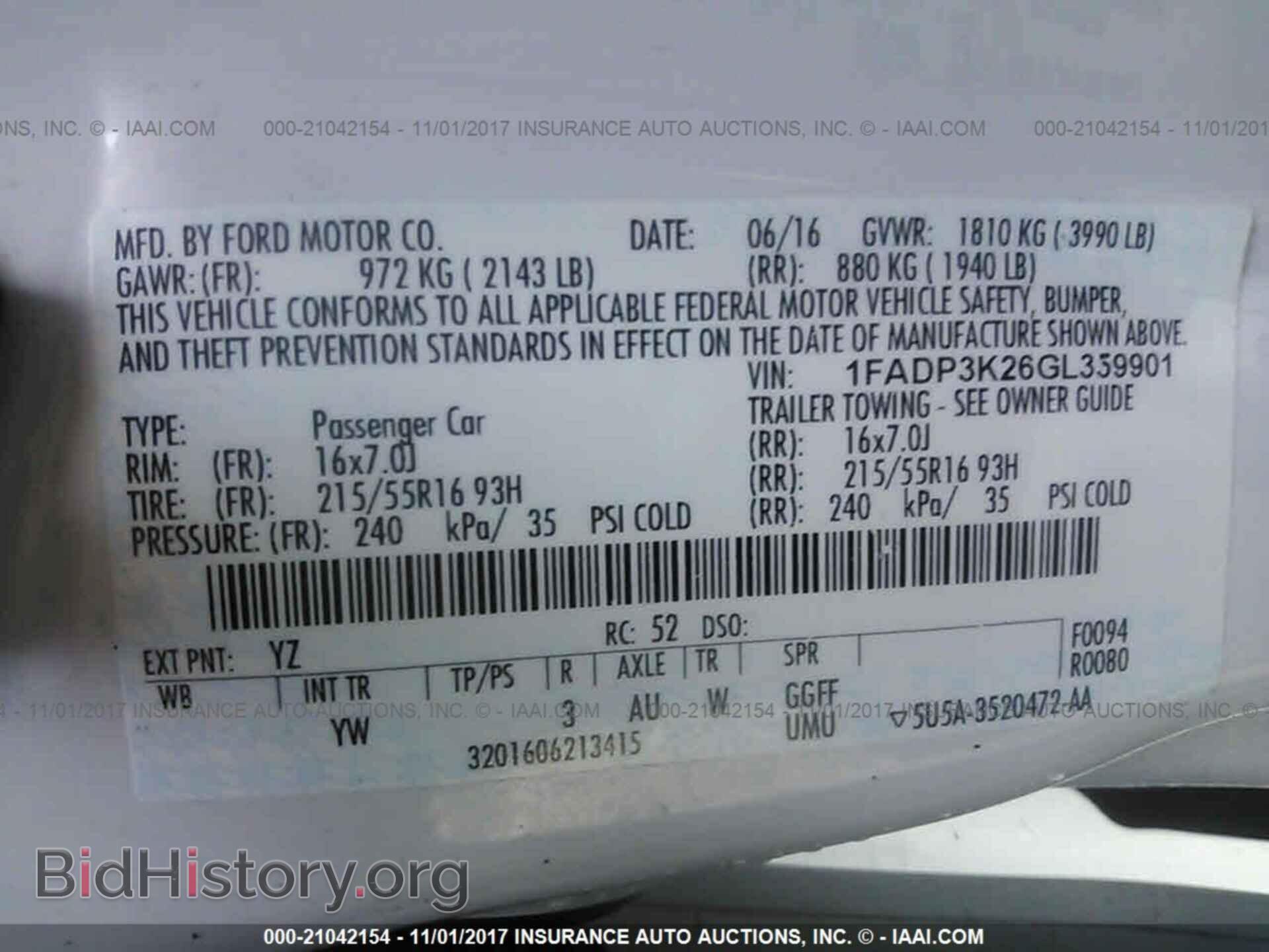 2016 Ford Focus - VIN: 1FADP3K26GL359901 - Photo 9
