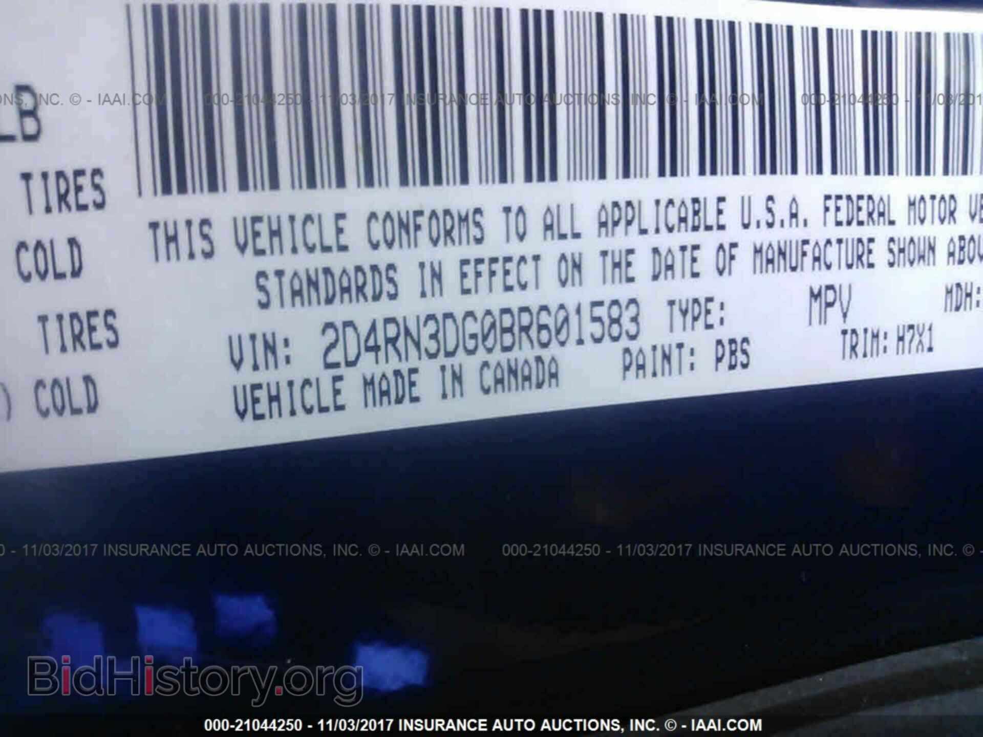 2011 Dodge Grand caravan - VIN: 2D4RN3DG0BR601583 - Фото 9