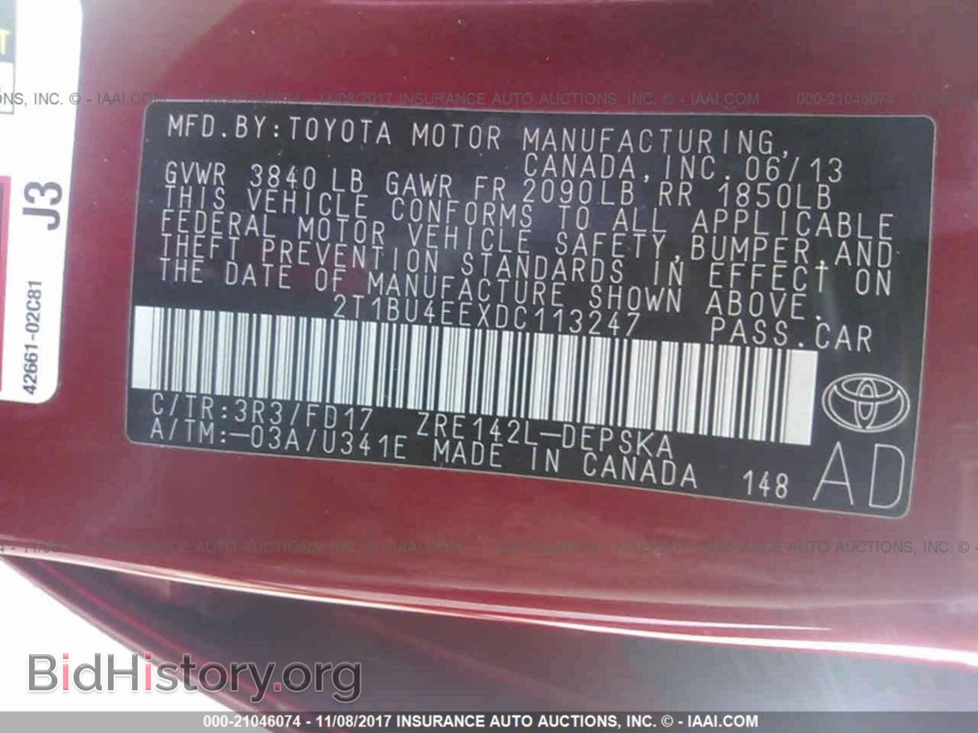 2013 Toyota Corolla - VIN: 2T1BU4EEXDC113247 - Photo 9