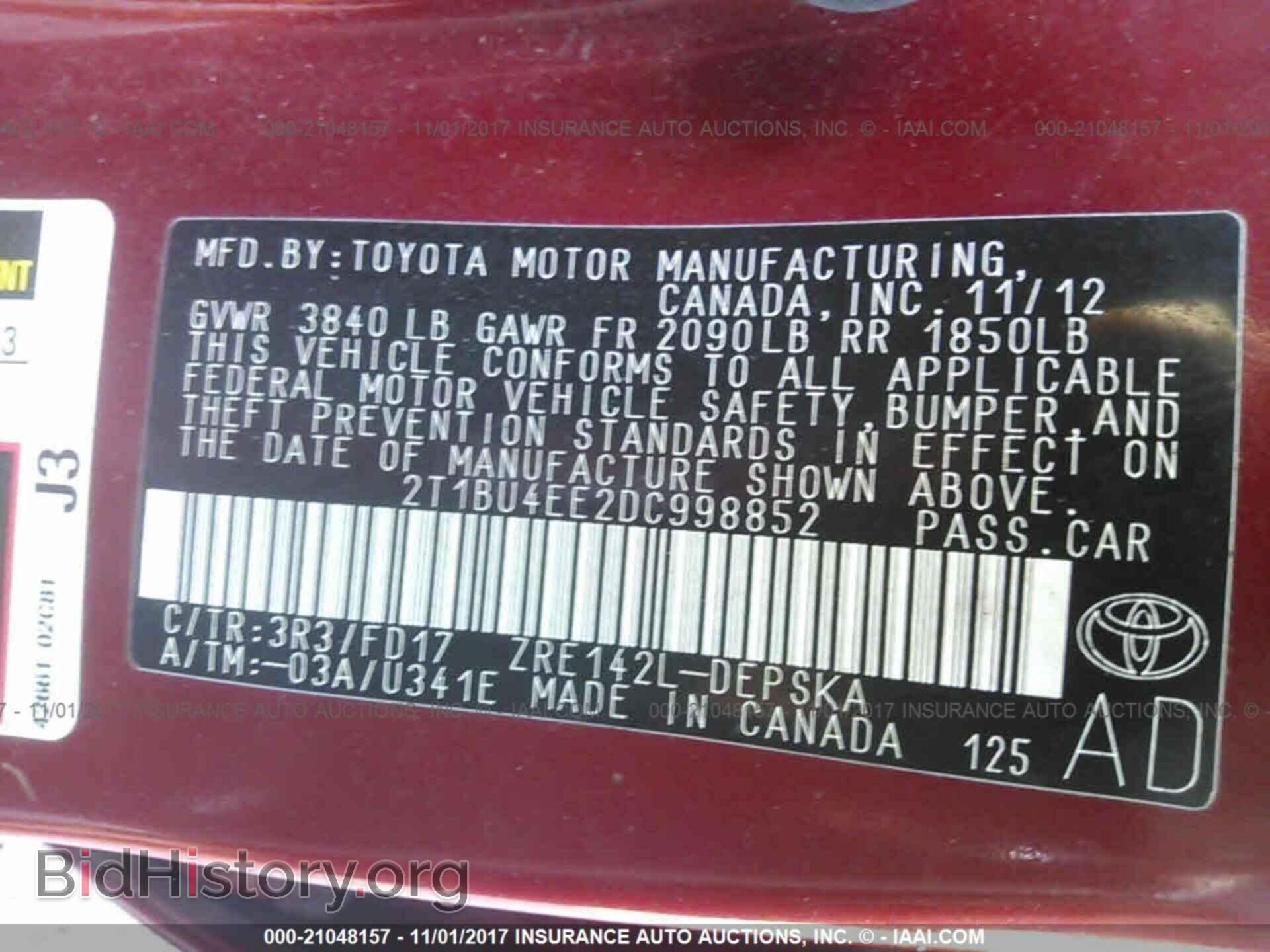 2013 Toyota Corolla - VIN: 2T1BU4EE2DC998852 - Photo 9