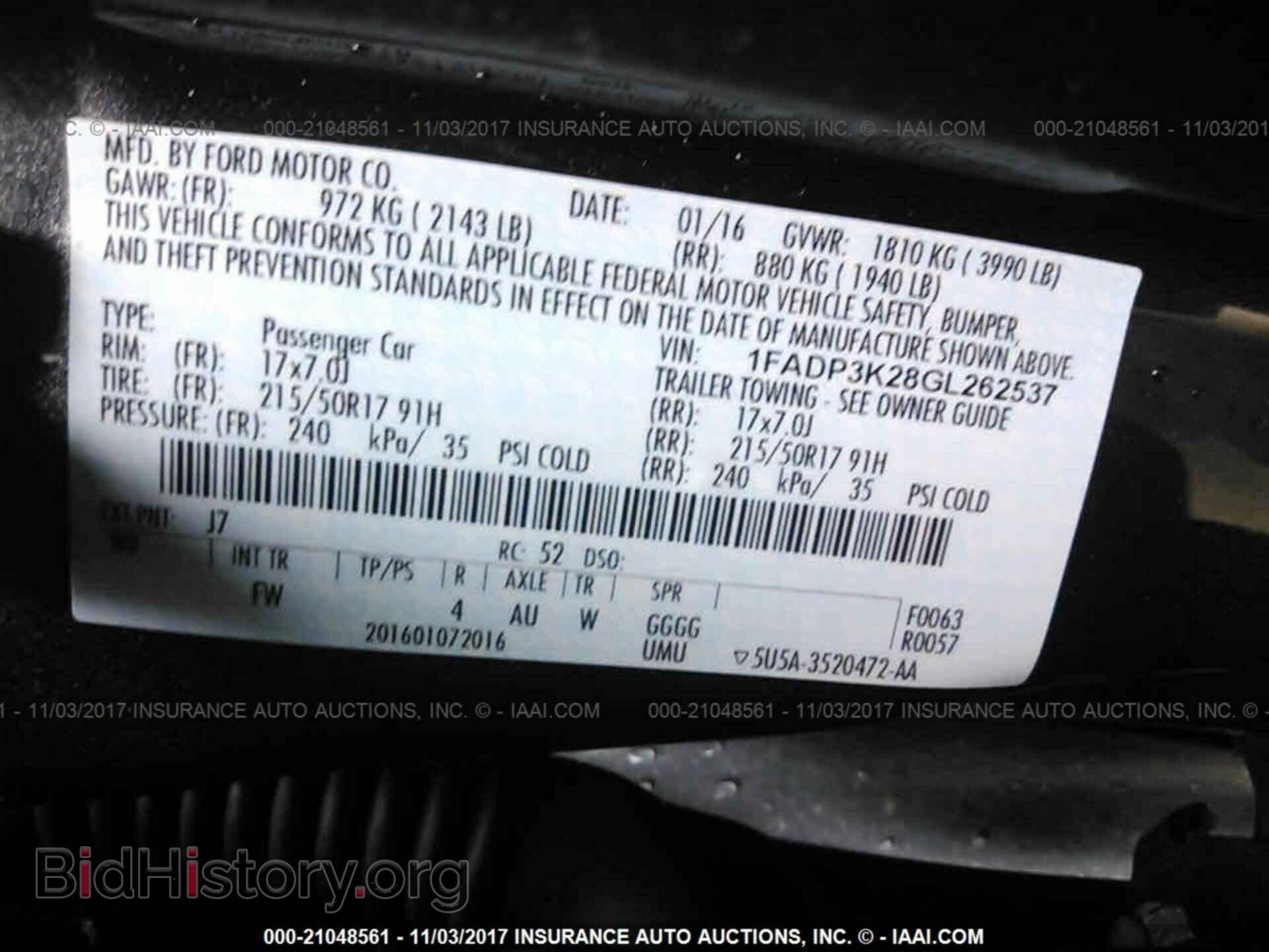2016 Ford Focus - VIN: 1FADP3K28GL262537 - Photo 9