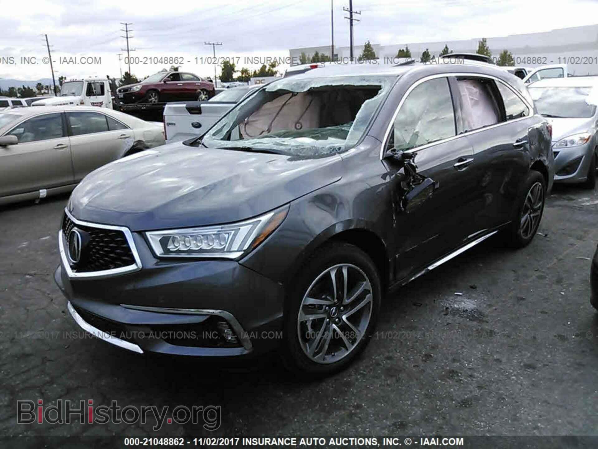 2017 Acura Mdx - VIN: 5FRYD4H84HB025195 - Фото 2