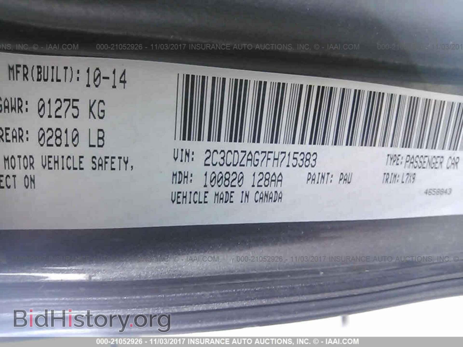 2015 Dodge Challenger - VIN: 2C3CDZAG7FH715383 - Photo 9