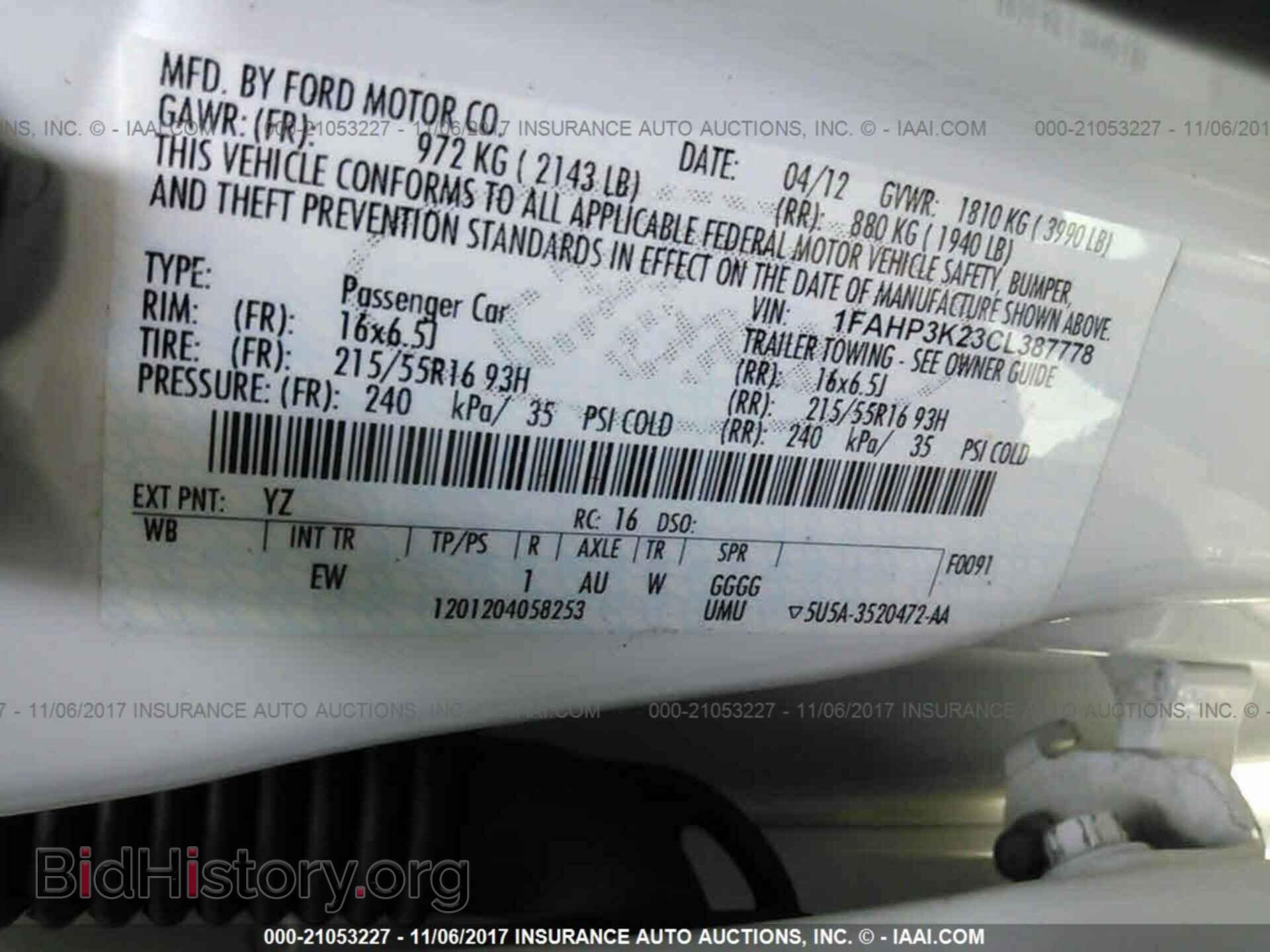 2012 Ford Focus - VIN: 1FAHP3K23CL387778 - Фото 9