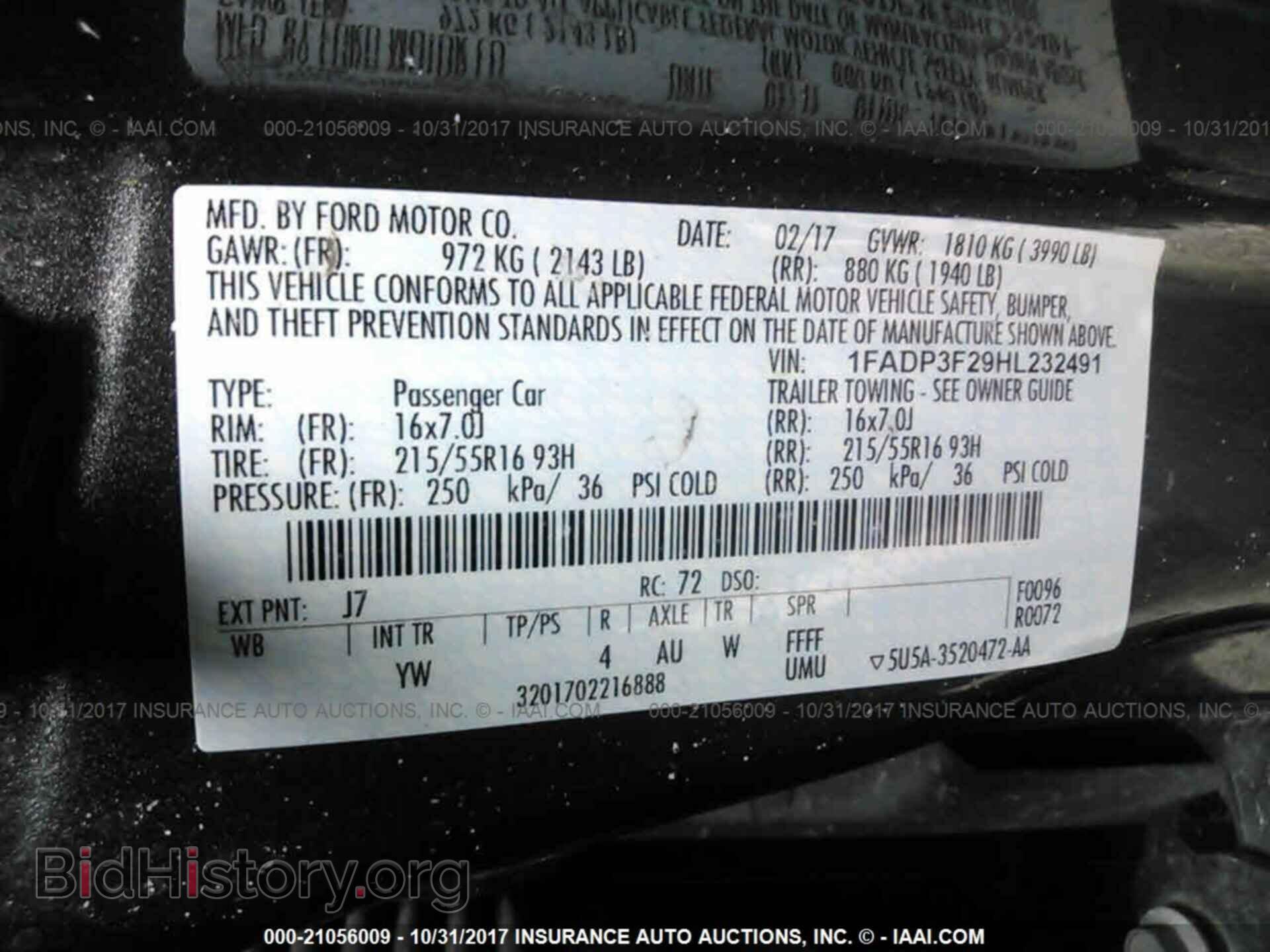 2017 Ford Focus - VIN: 1FADP3F29HL232491 - Photo 9