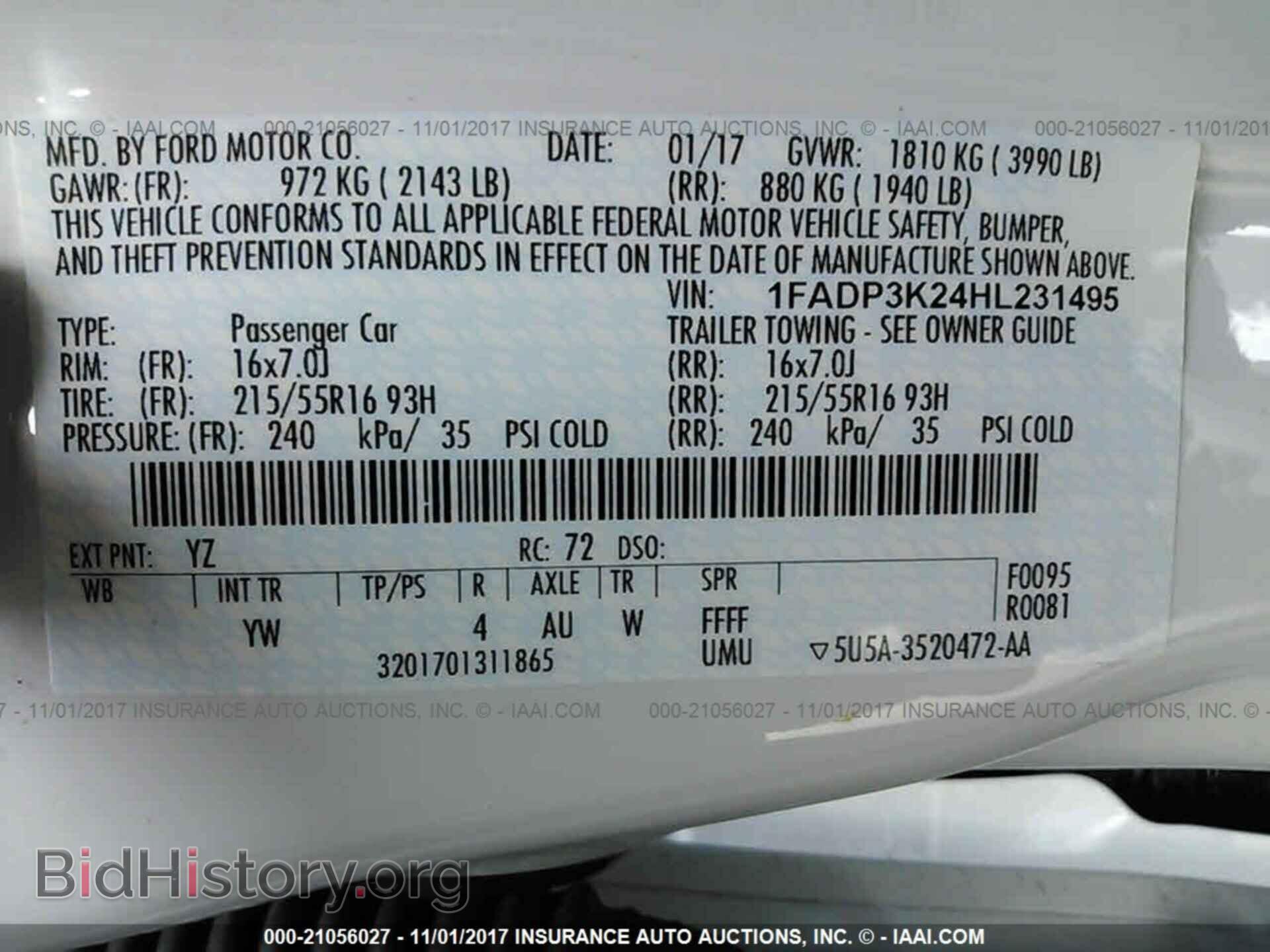 2017 Ford Focus - VIN: 1FADP3K24HL231495 - Photo 9