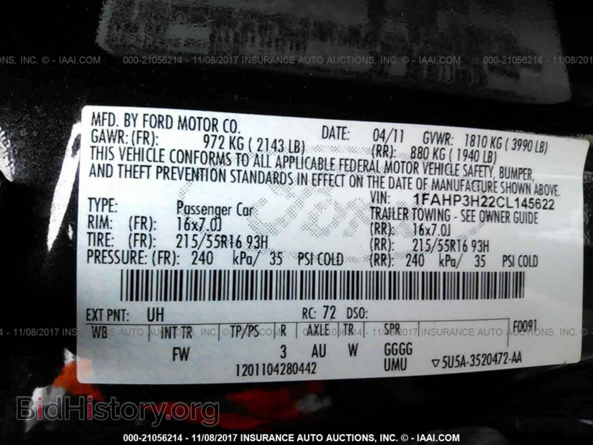 2012 Ford Focus - VIN: 1FAHP3H22CL145622 - Фото 9
