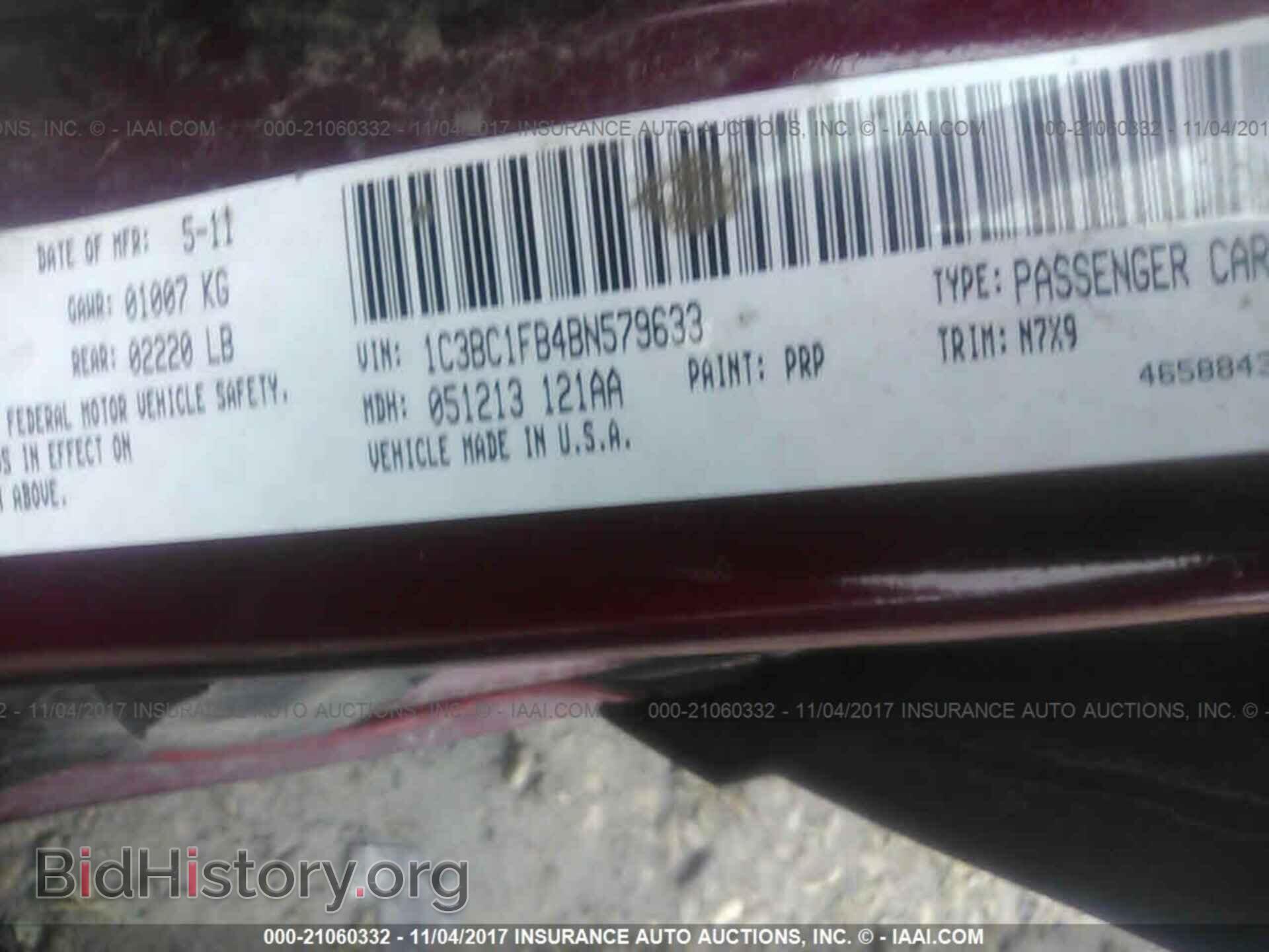 2011 Chrysler 200 - VIN: 1C3BC1FB4BN579633 - Photo 9