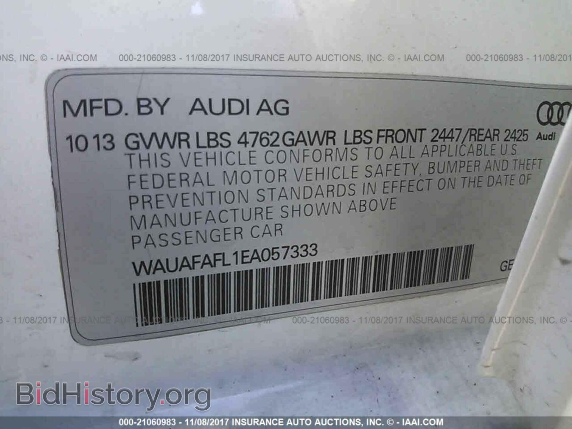 2014 Audi A4 - VIN: WAUAFAFL1EA057333 - Photo 9