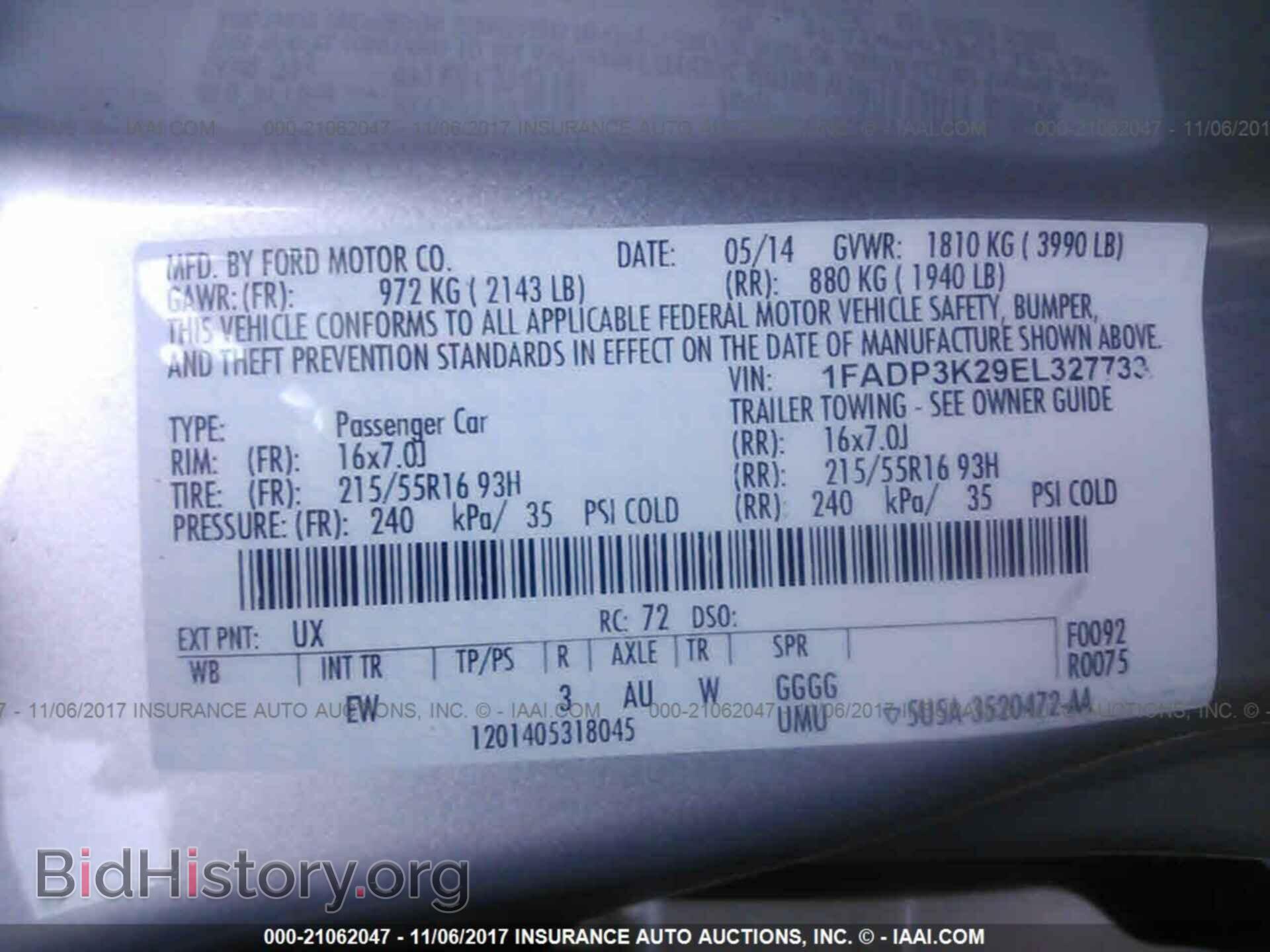 2014 Ford Focus - VIN: 1FADP3K29EL327733 - Фото 9
