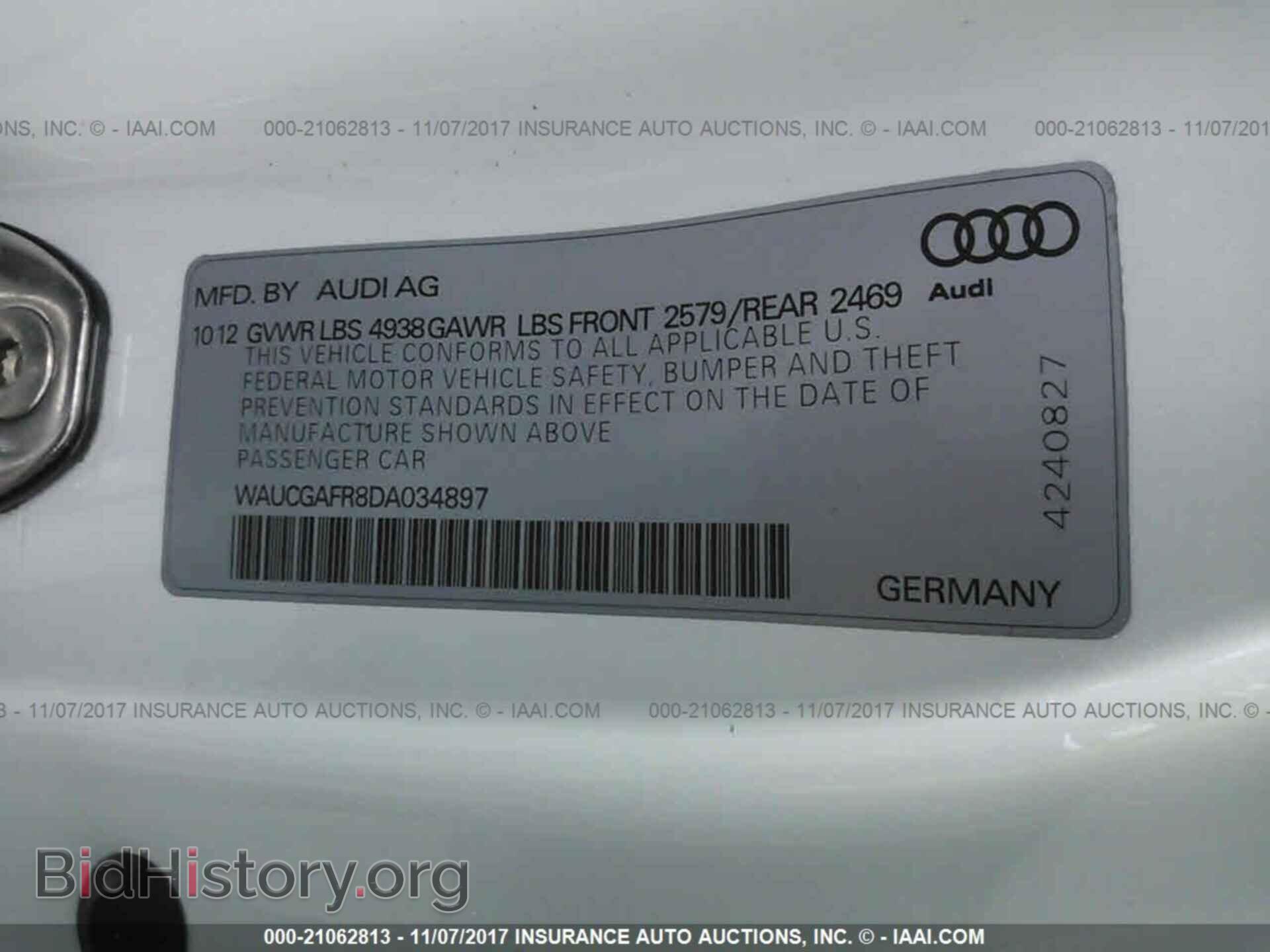 2013 Audi S5 - VIN: WAUCGAFR8DA034897 - Фото 9